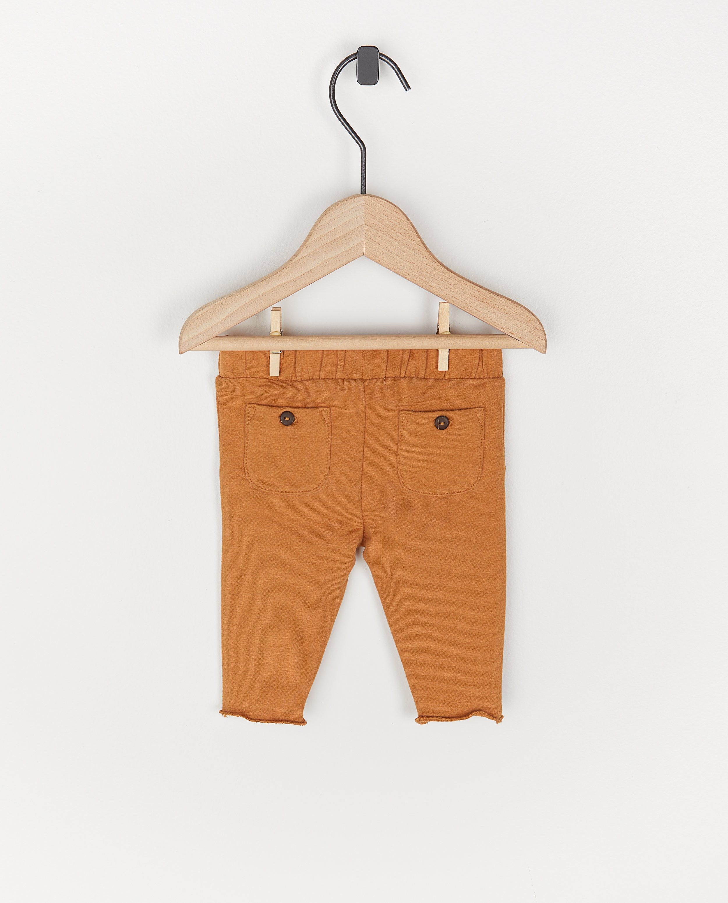 Leggings - Pantalon brun en coton bio