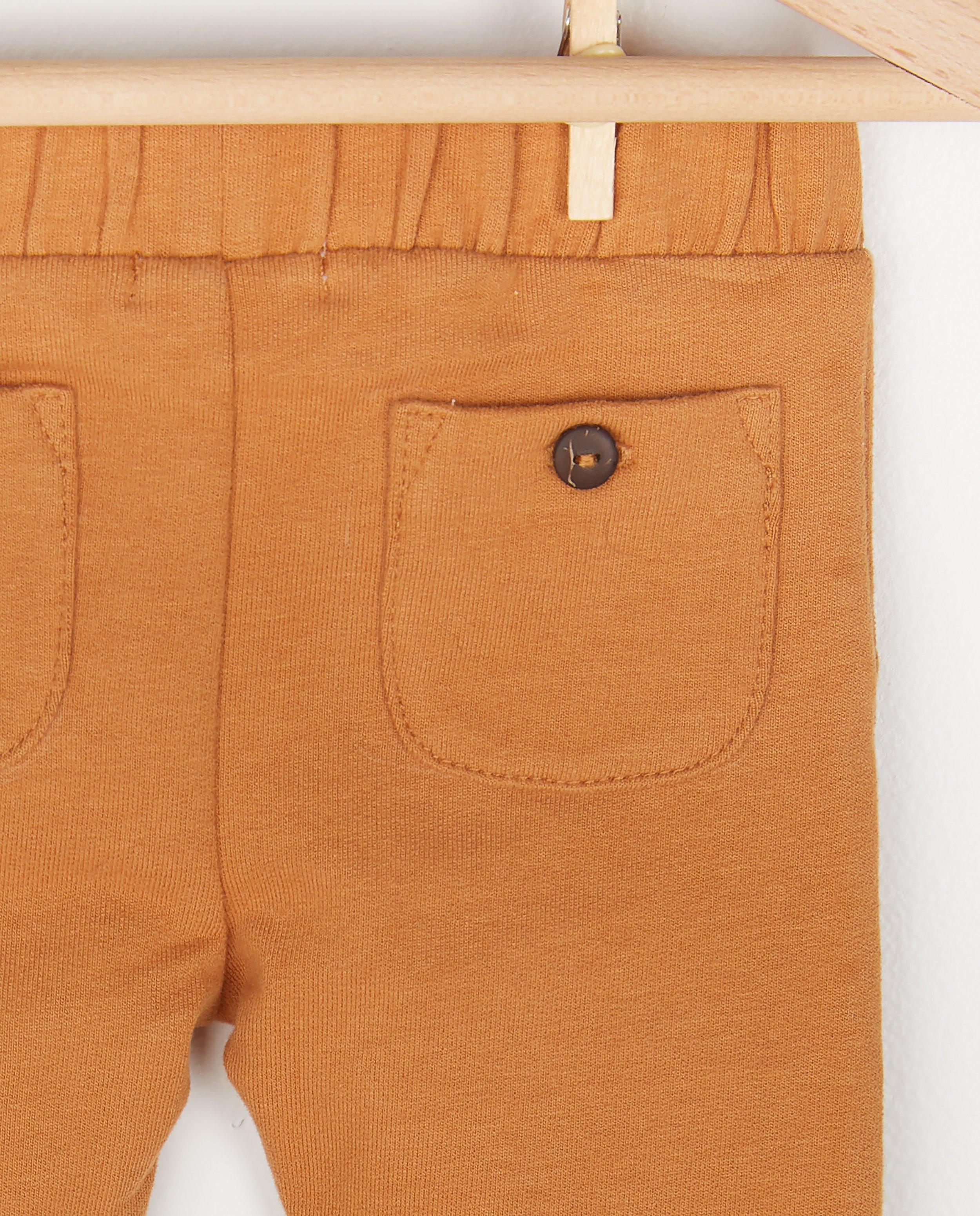 Leggings - Biokatoenen broekje in bruin