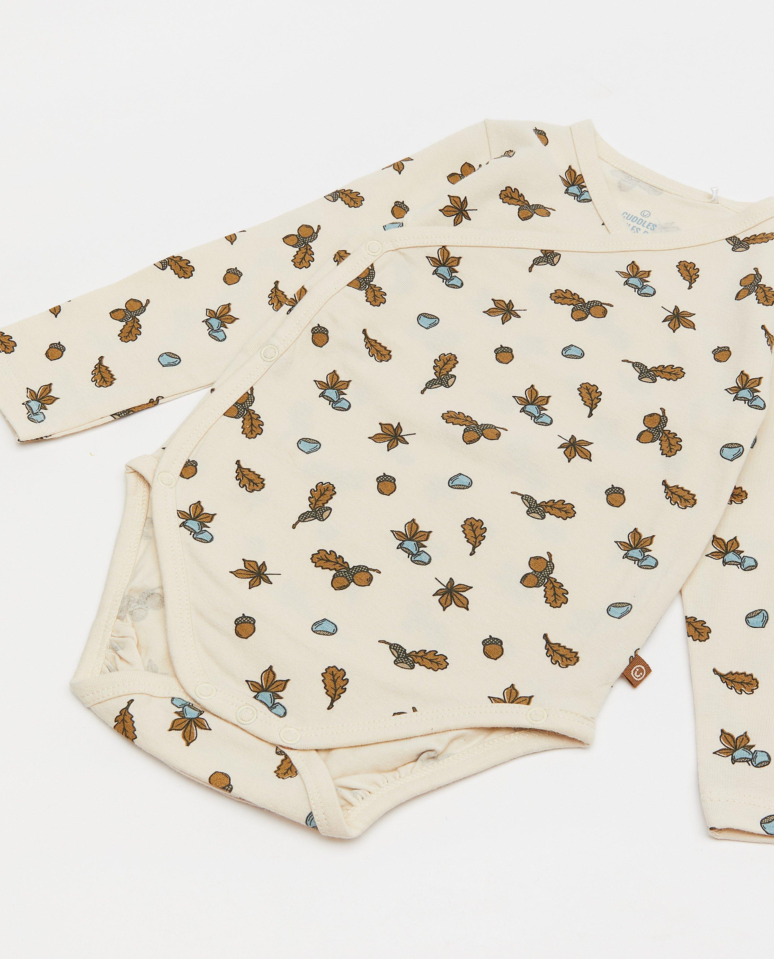 Onesies - Set van 2 biokatoenen unisex overslagrompers