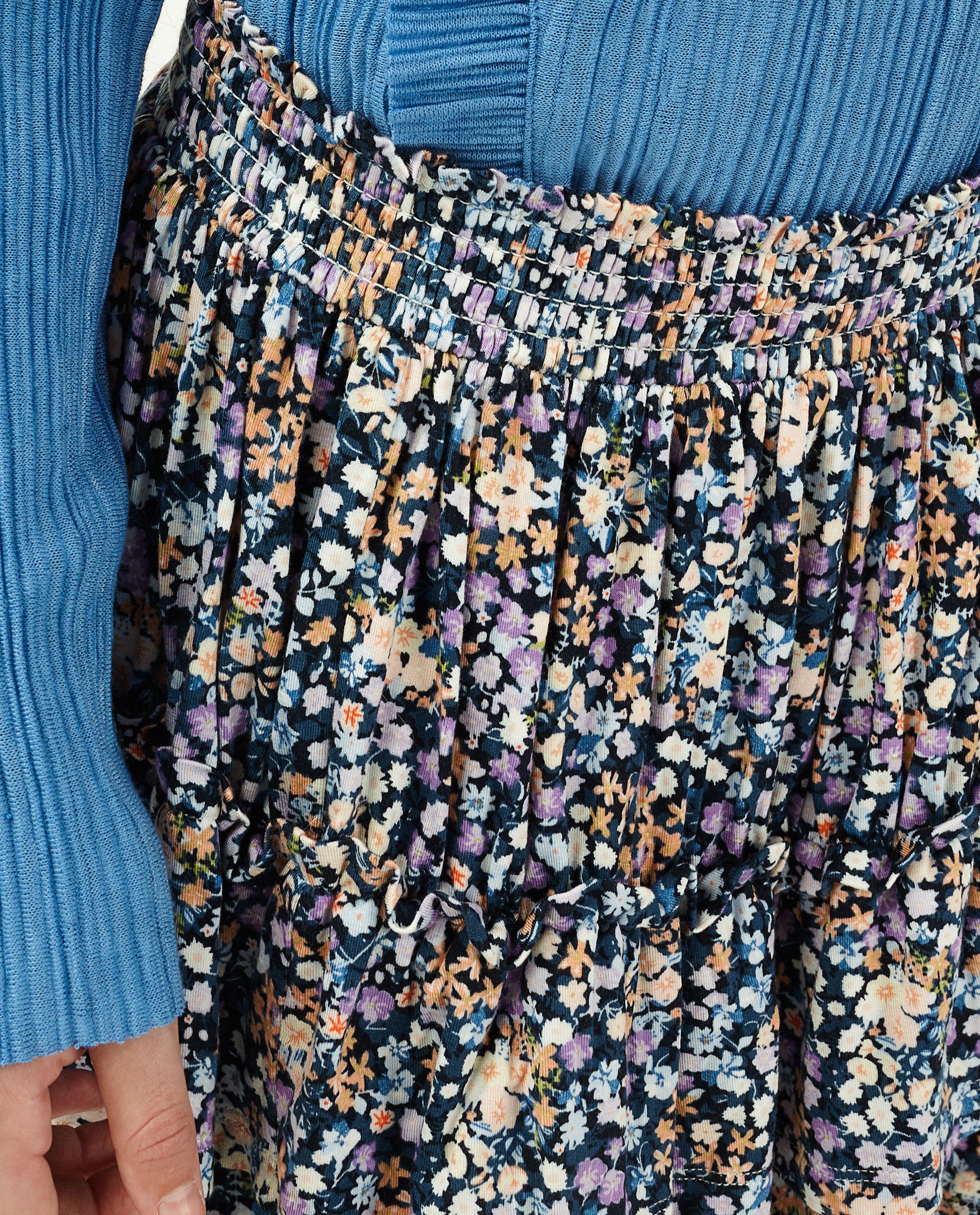 Rokken - Volantrok met bloemenprint