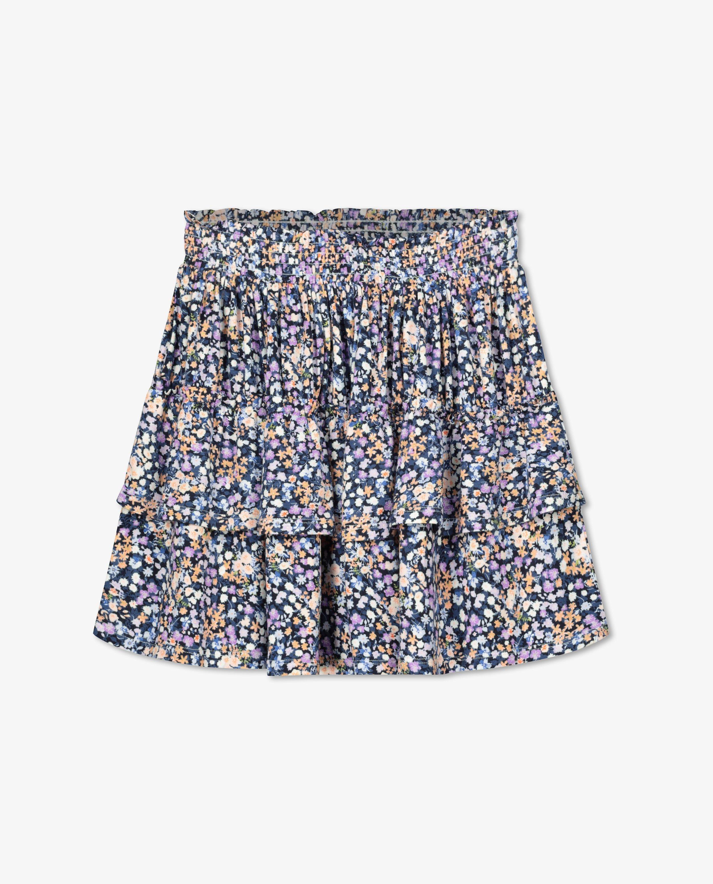 Rokken - Volantrok met bloemenprint