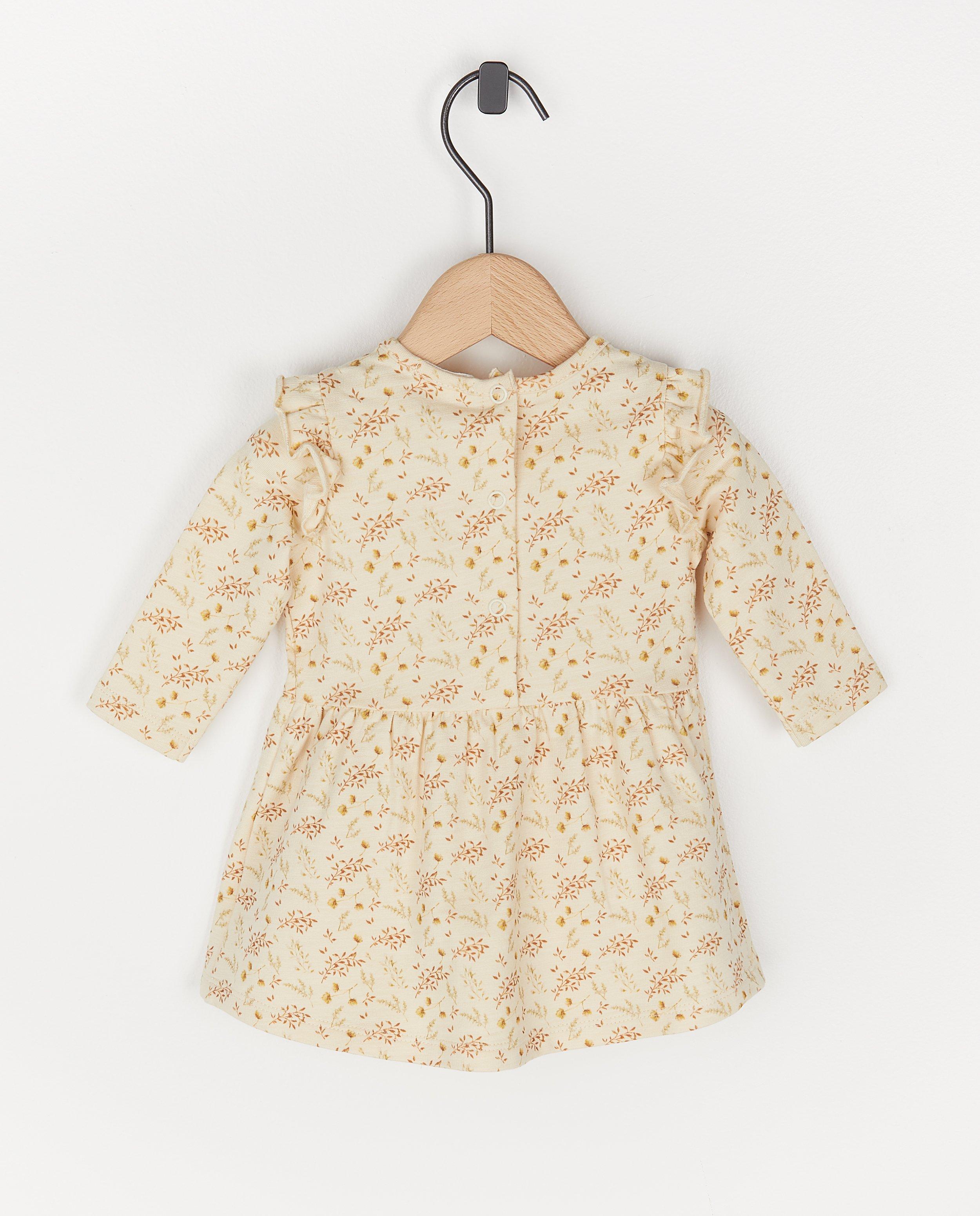 Kleedjes - Biokatoenen jurk met bloemenprint