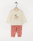 Biokatoenen pyjama met zebraprint - tweedelig - Cuddles and Smiles