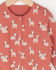 Pyjamas - Pyjama en coton bio à imprimé de zèbre