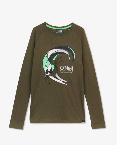 T-shirt vert à manches longues à imprimé O’Neill - avec du stretch - O’Neill
