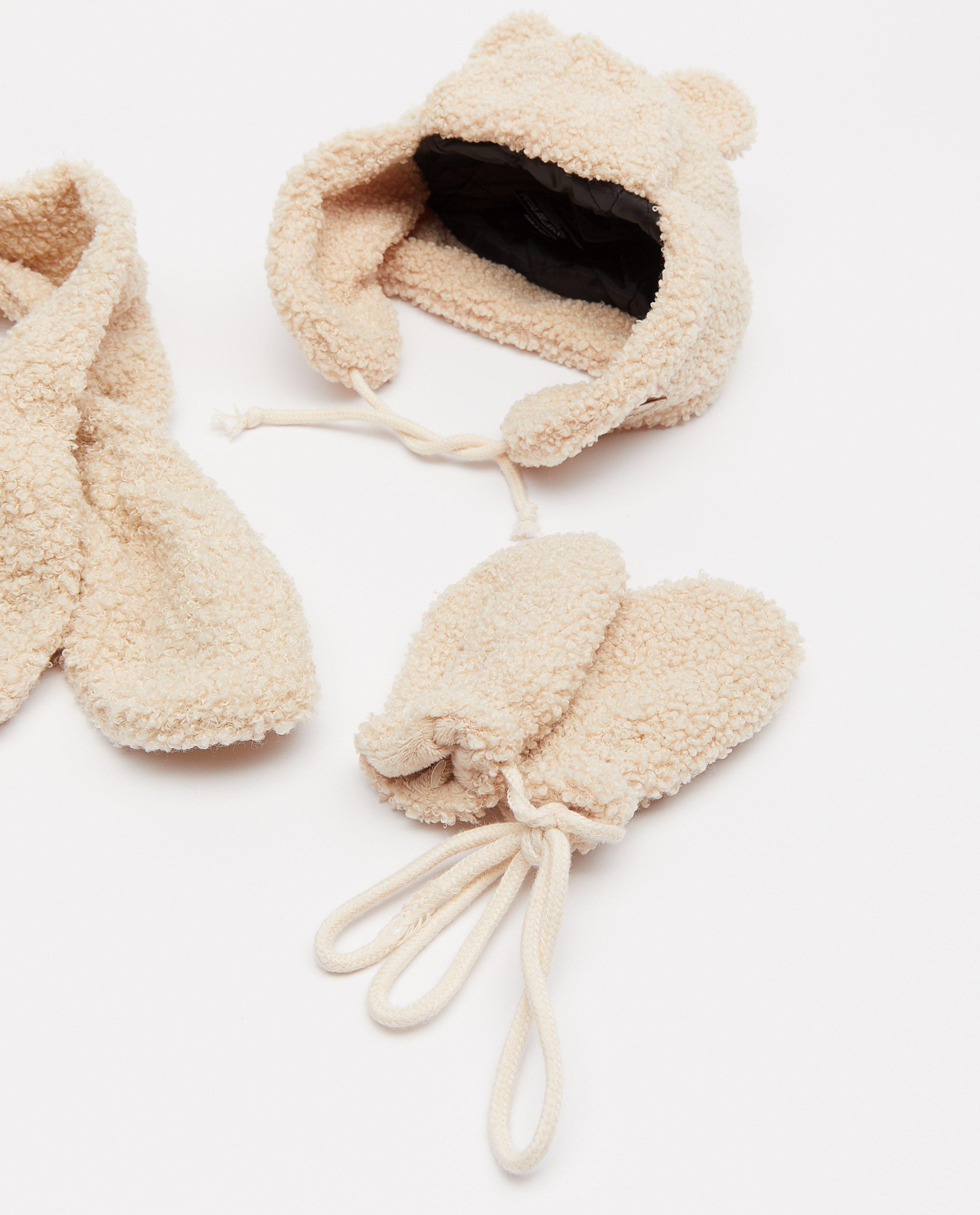 Set: teddy muts, sjaal en wanten - Product Detail - bruin - afbeelding nummer 2