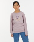 Sweaters - Lila sweater met print Vive le vélo