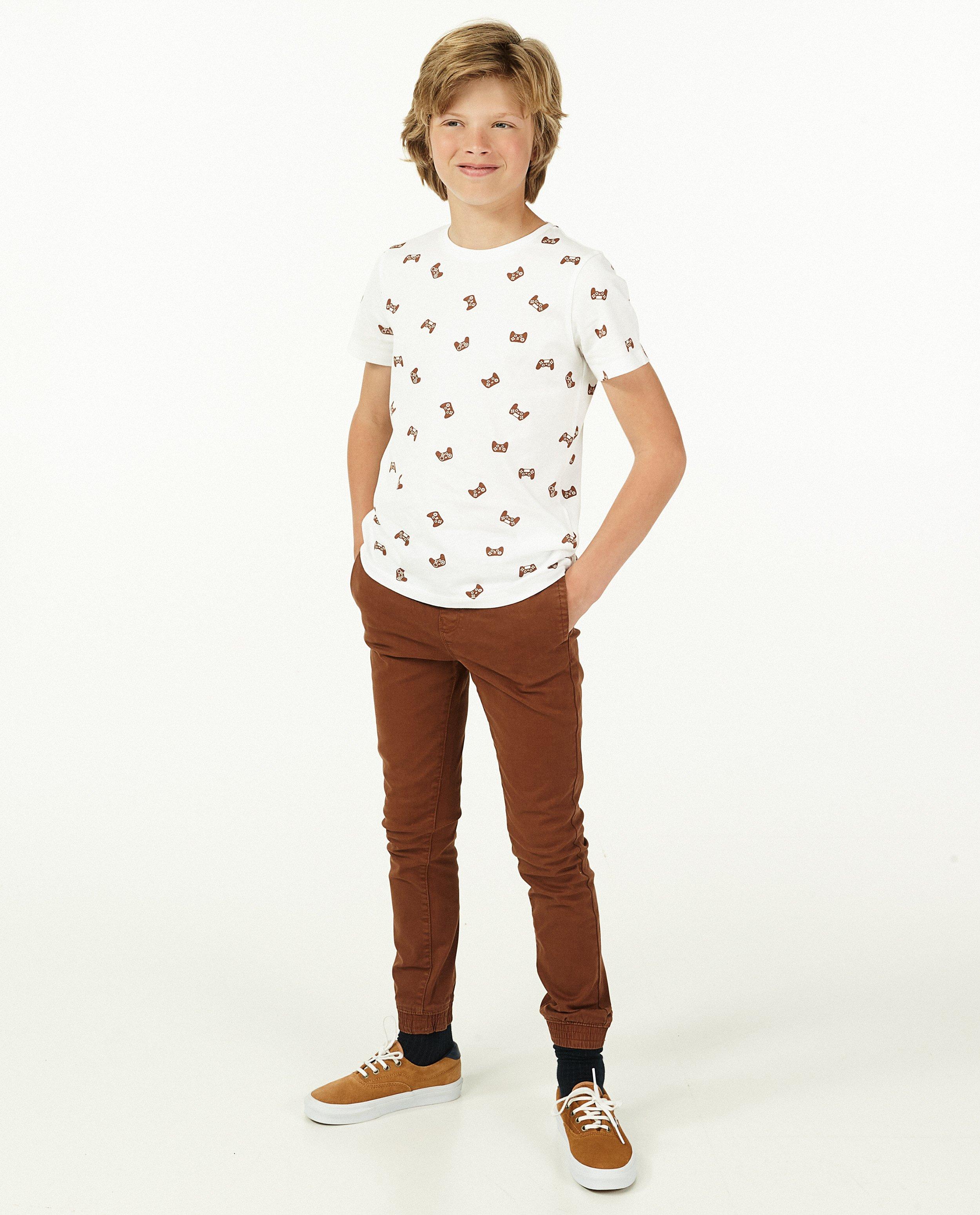 Wit T-shirt met print BESTies - allover - Besties