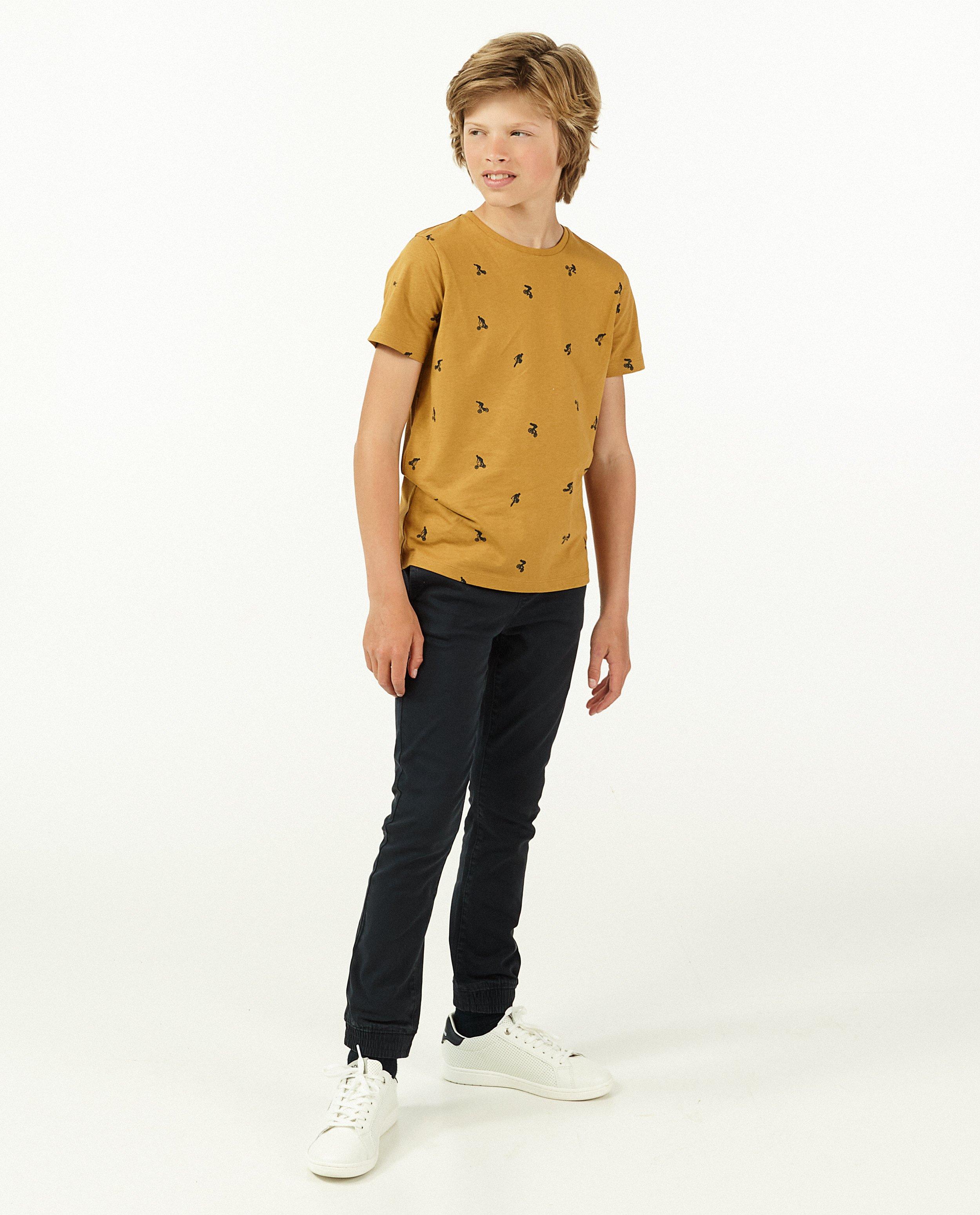T-shirt beige, imprimé BESTies - sur toute la surface - Besties