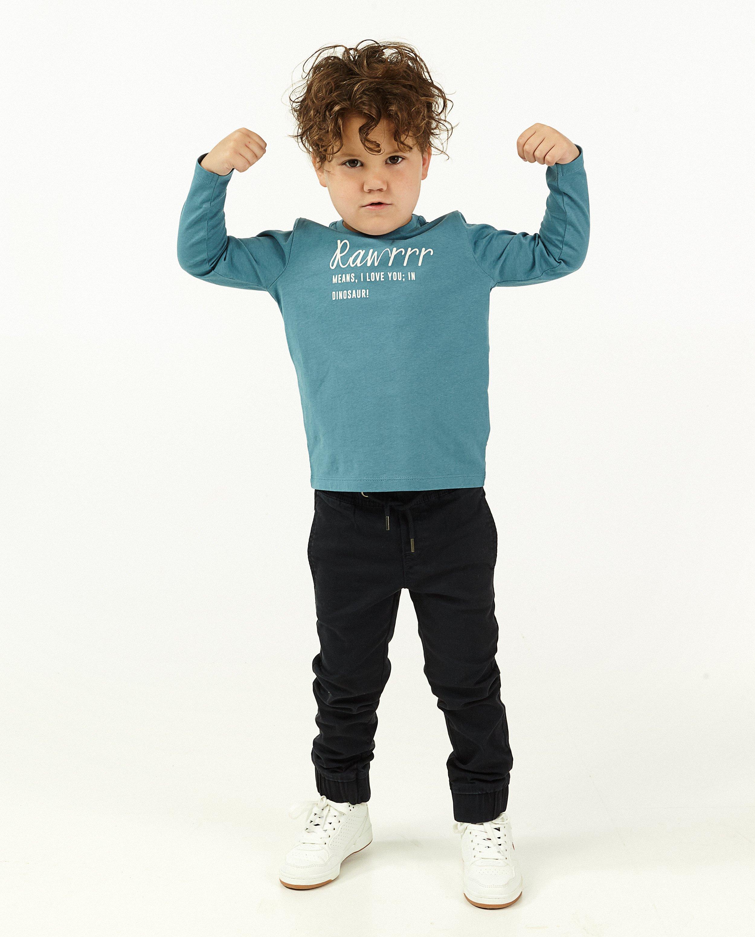 T-shirt bleu à manches longues BESTies - avec du stretch - Besties