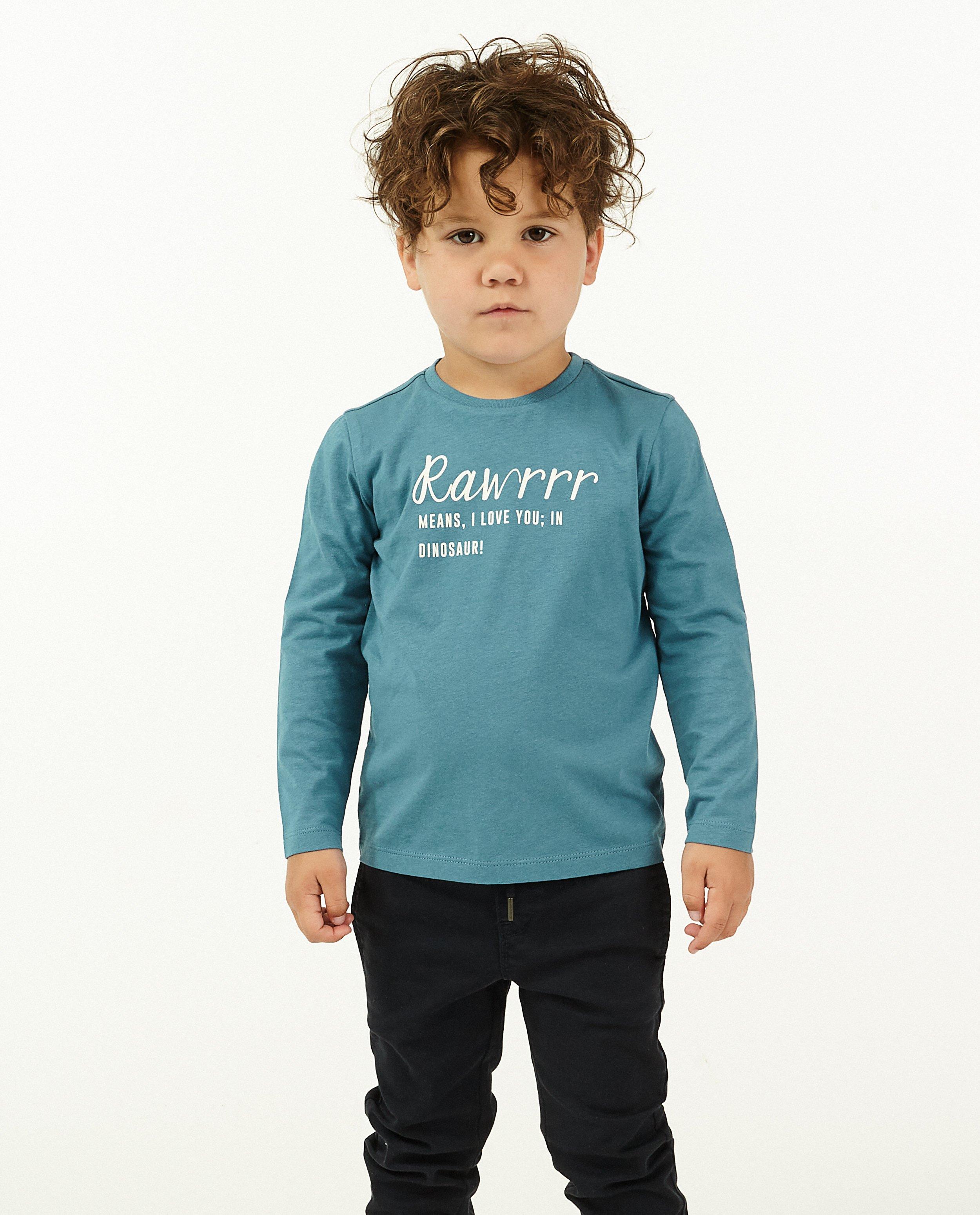 T-shirts - T-shirt gris-vert à manches longues BESTies