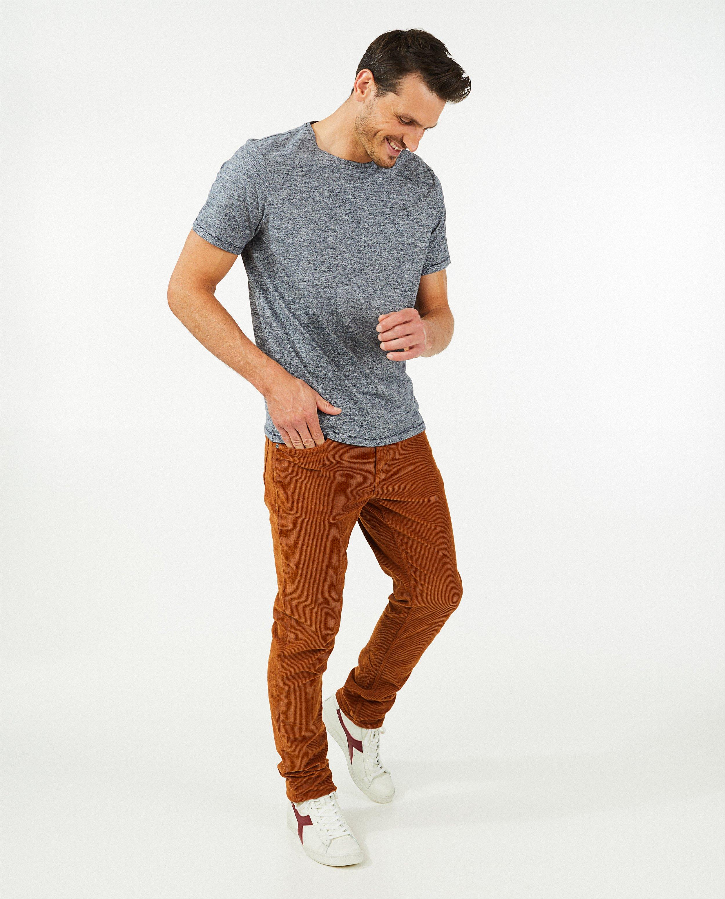 Pantalon rouille en velours côtelé League Danois - null - League Danois