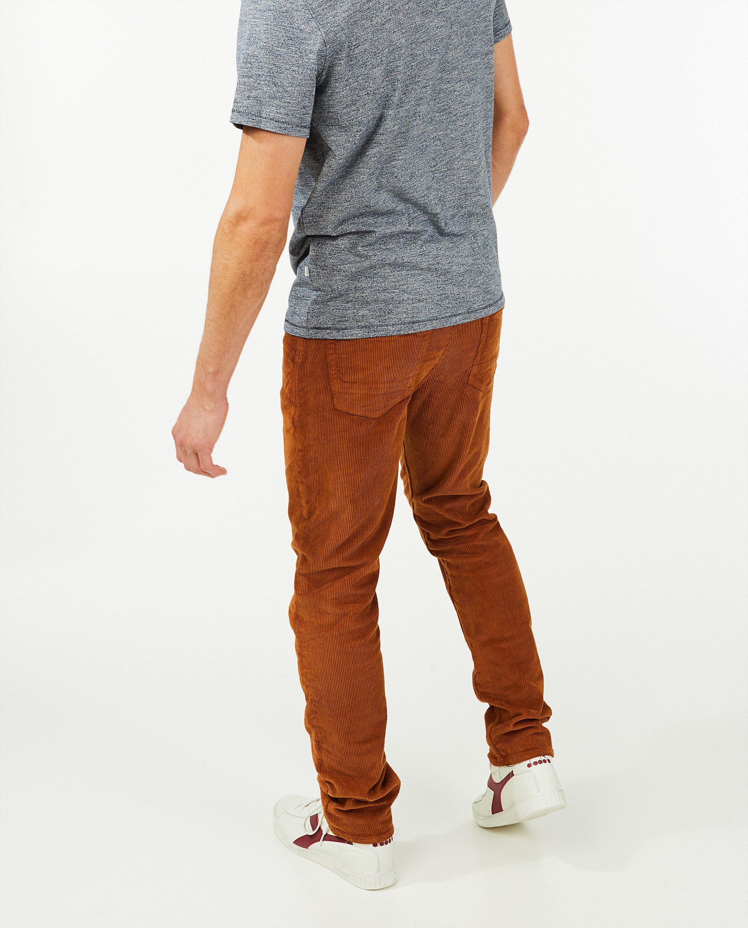 Pantalons - Pantalon rouille en velours côtelé League Danois