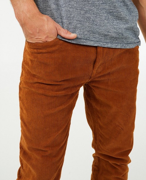 Pantalons - Pantalon rouille en velours côtelé League Danois