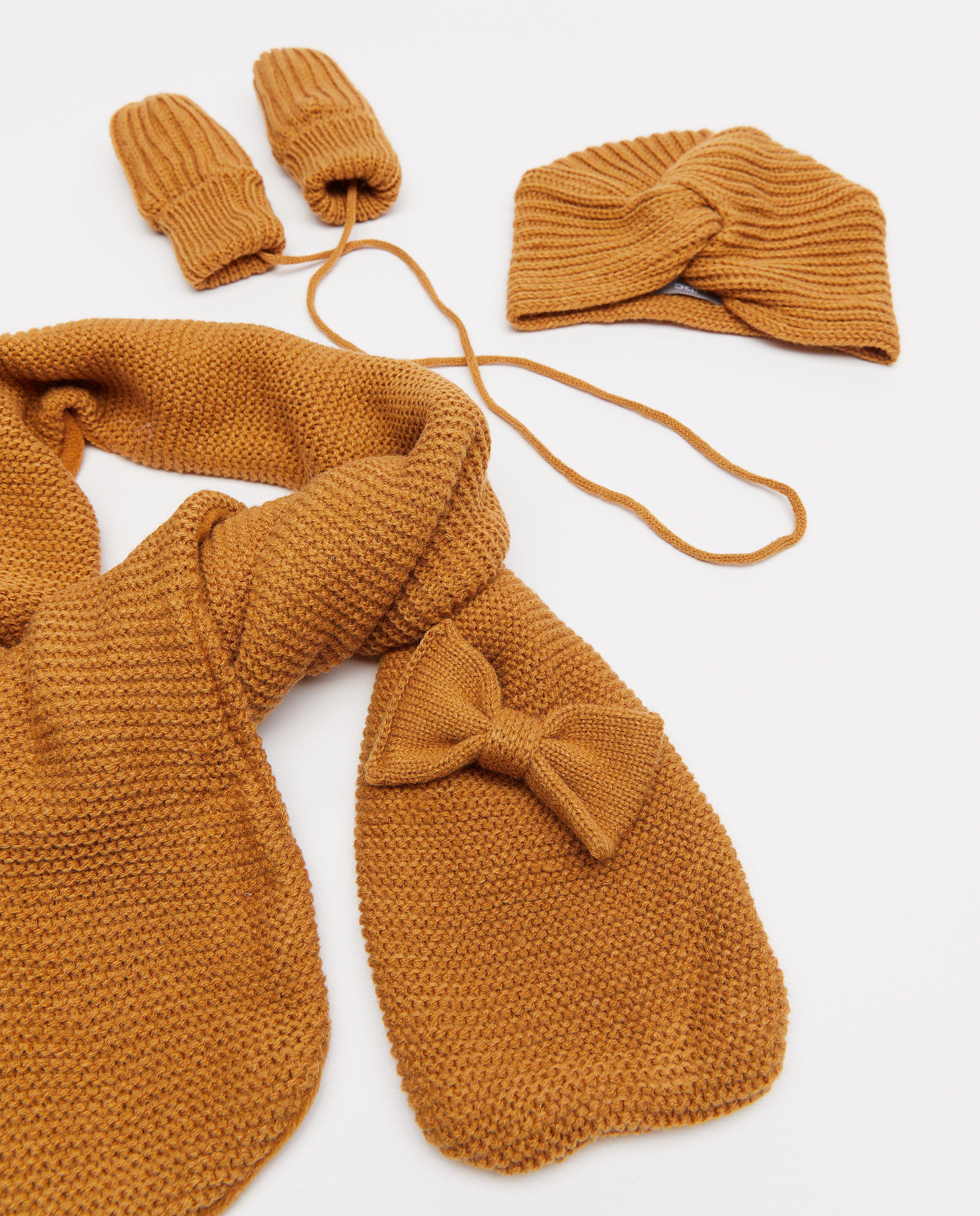 Set: muts, sjaal en wanten - Product Detail - bruin - afbeelding nummer 2