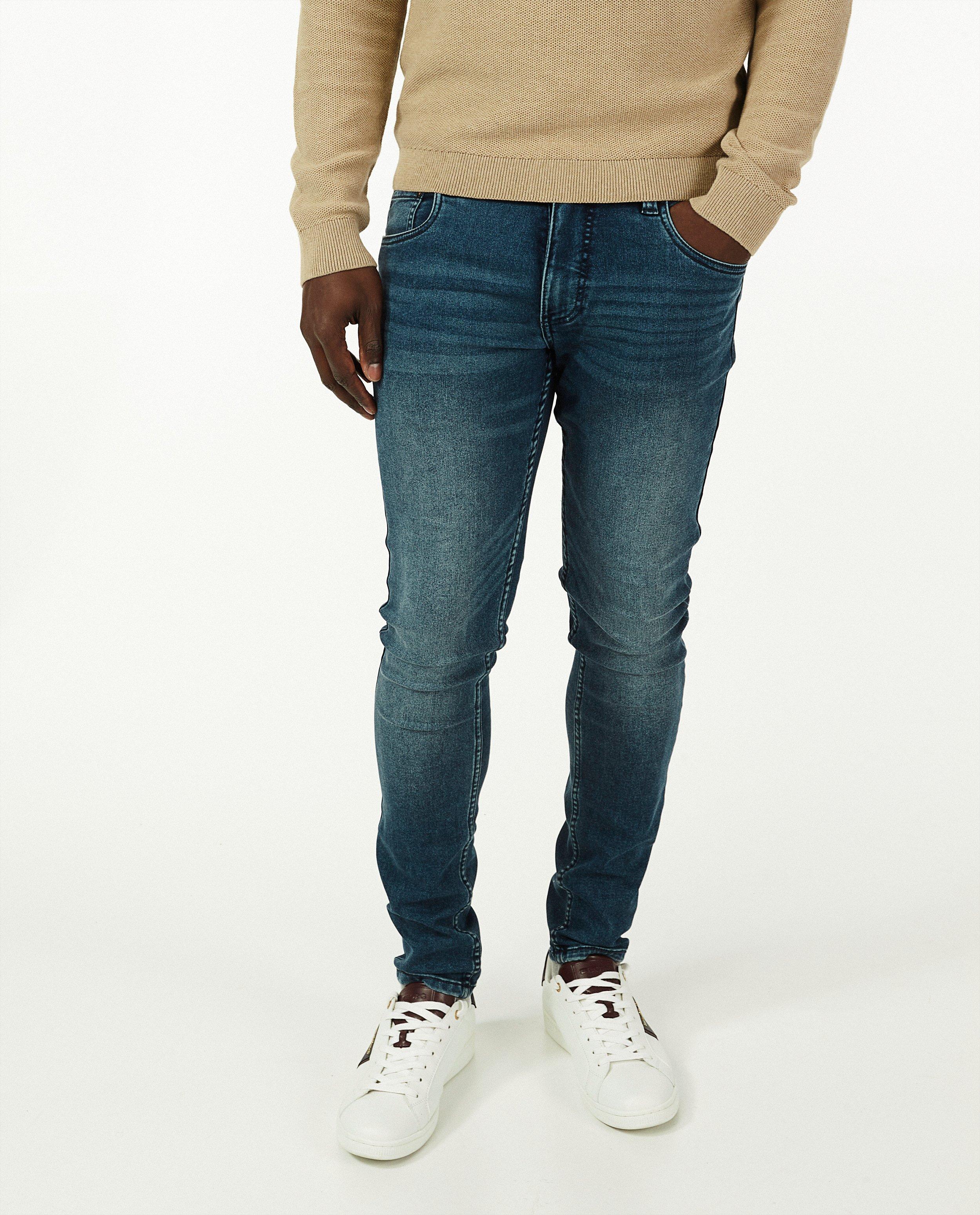 Grijze skinny van sweat denim Jimmy - stretch - Iveo