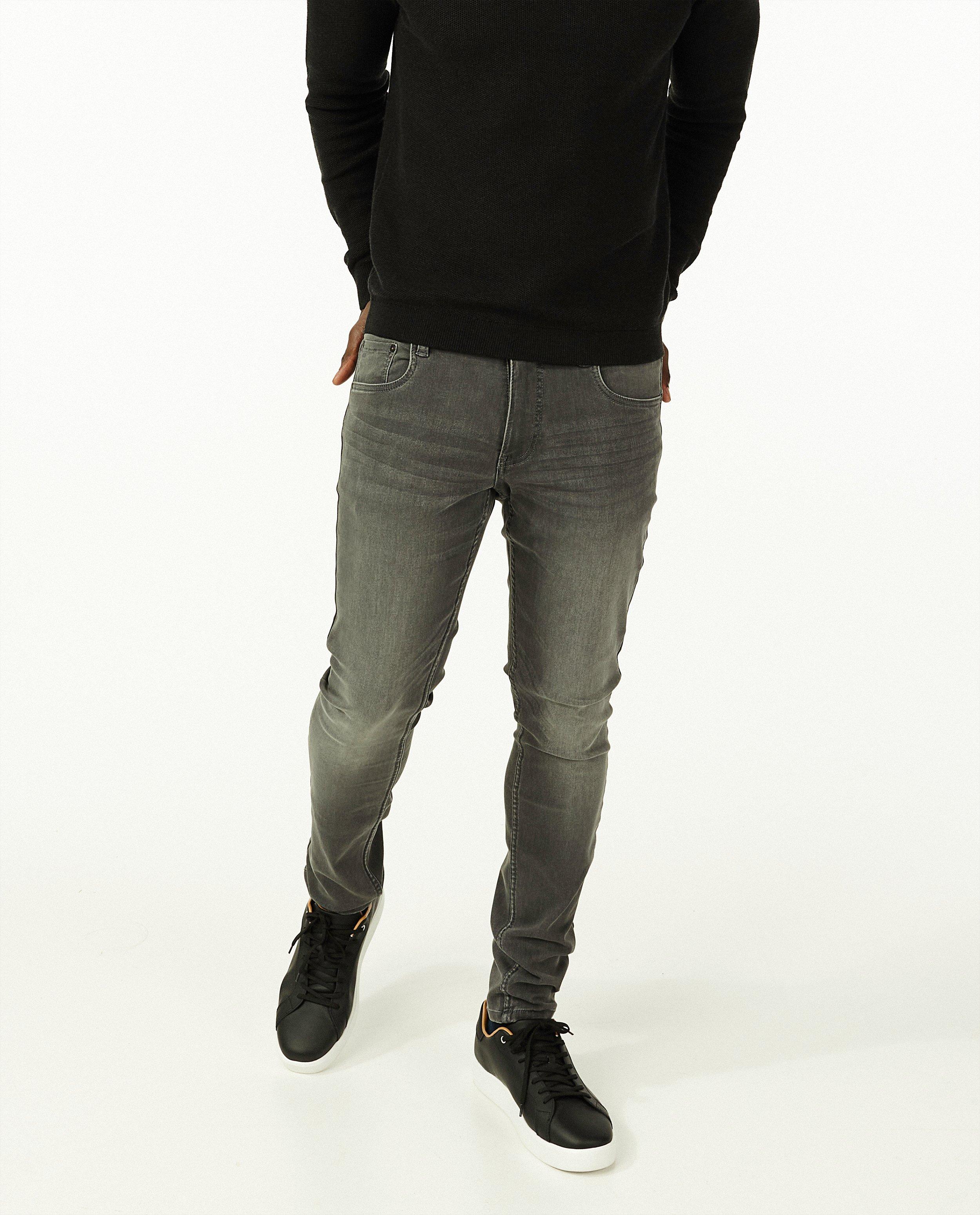 Jeans - Zwarte skinny van sweat denim Jimmy