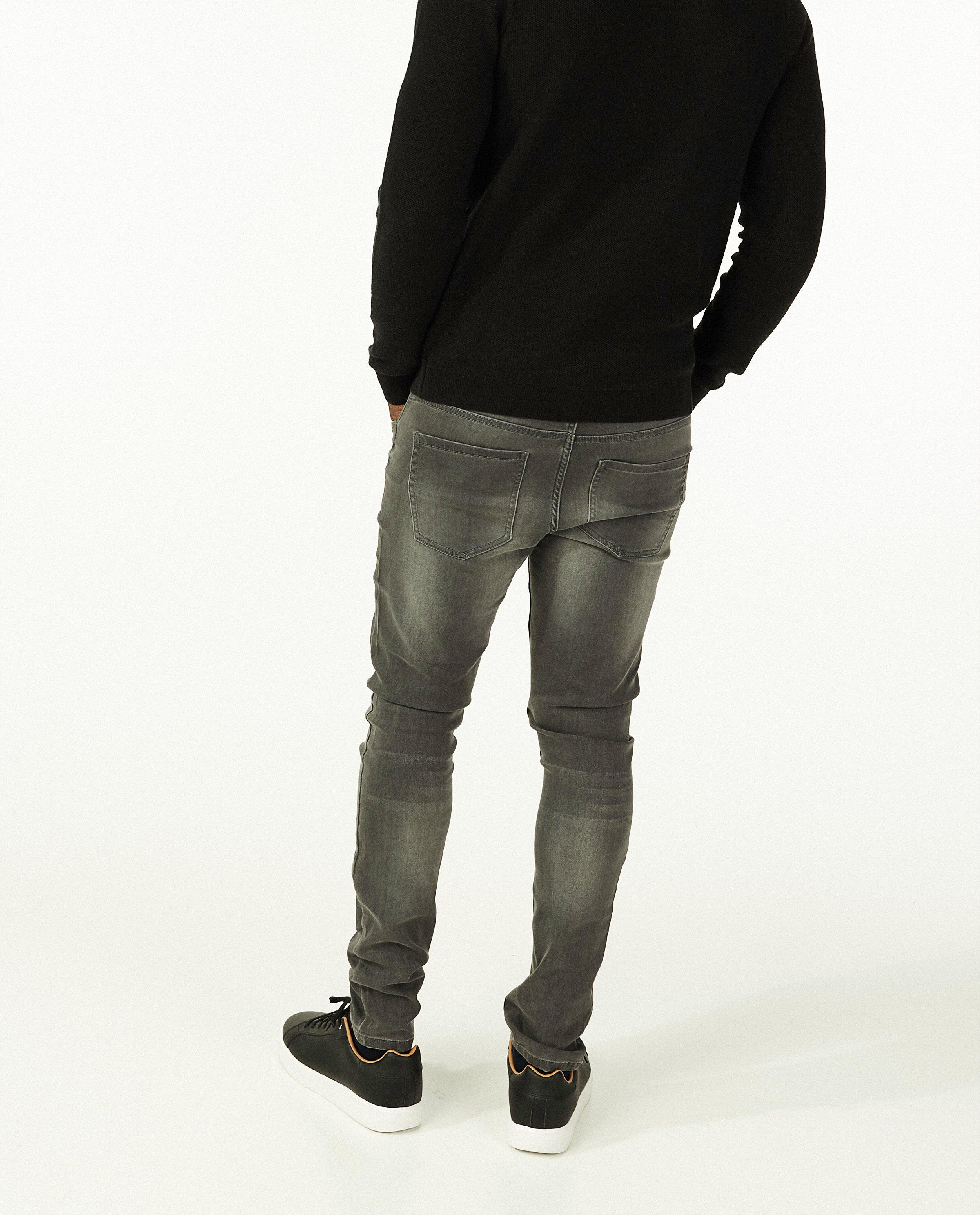 Jeans - Zwarte skinny van sweat denim Jimmy