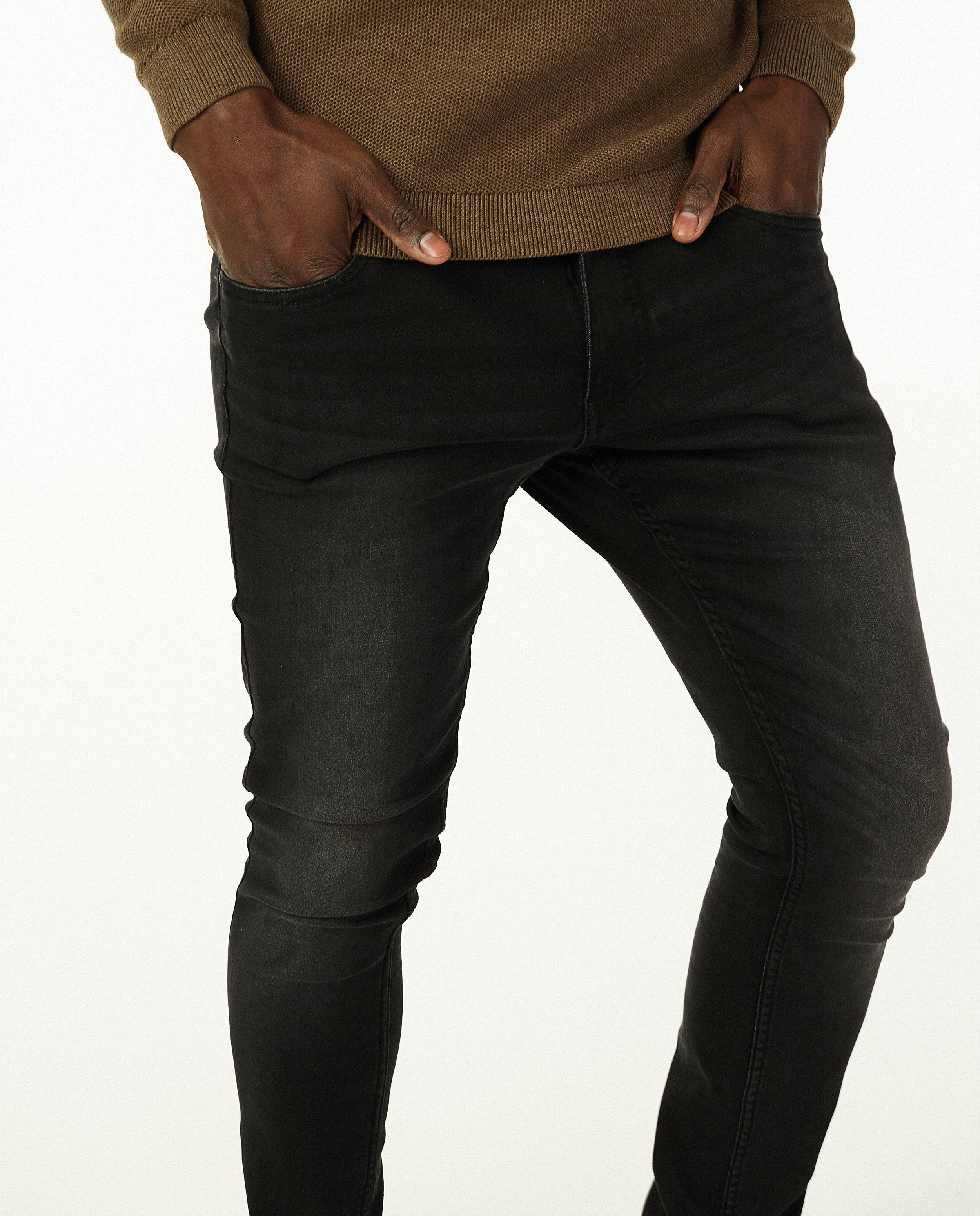 Jeans - Skinny noir en sweat denim Jimmy