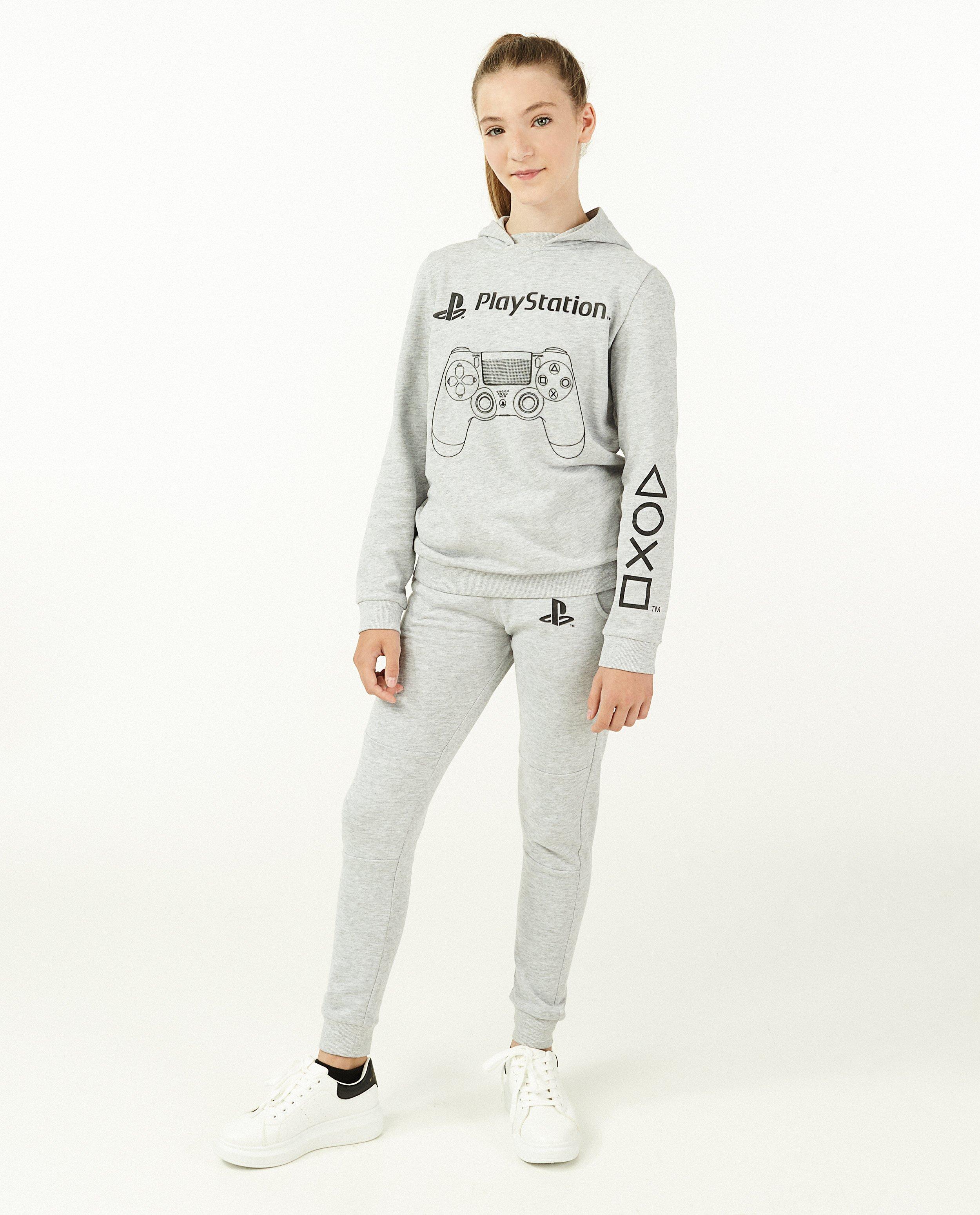 Grijze unisex PlayStation-jogger - met tunnelkoord - Playstation