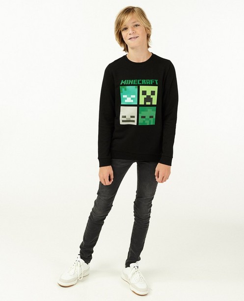 Unisex sweater met Minecraft-print - in zwart - Minecraft