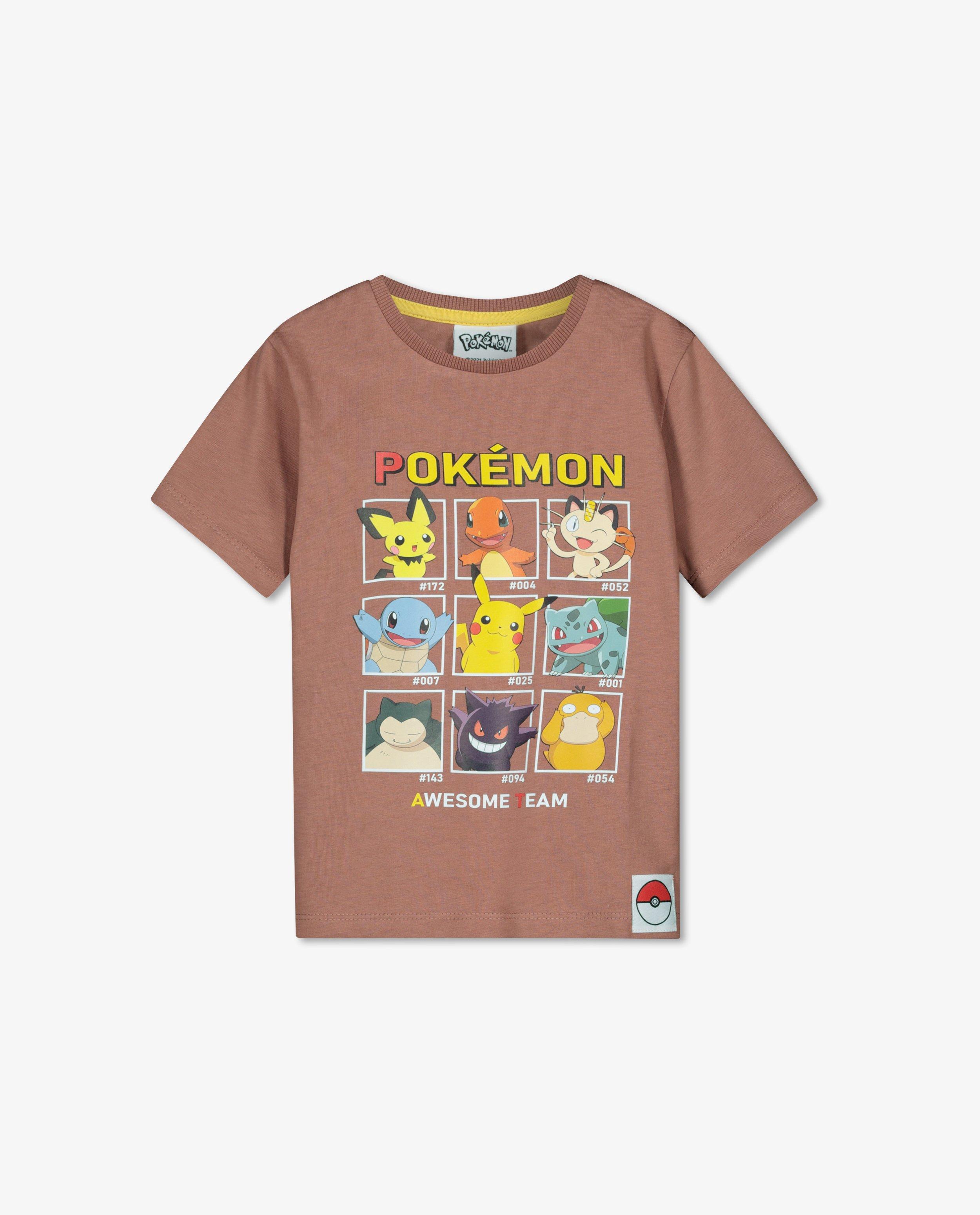 T-shirts - T-shirt brun à imprimé Pokémon