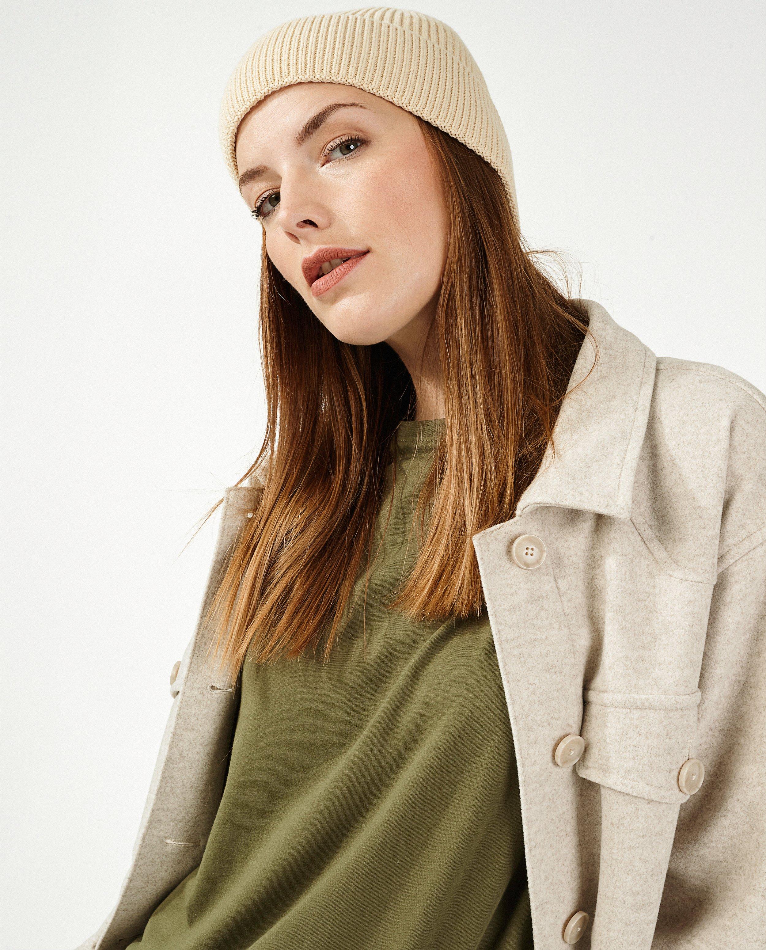 Manteaux d'hiver - Manteau gris en laine Sora