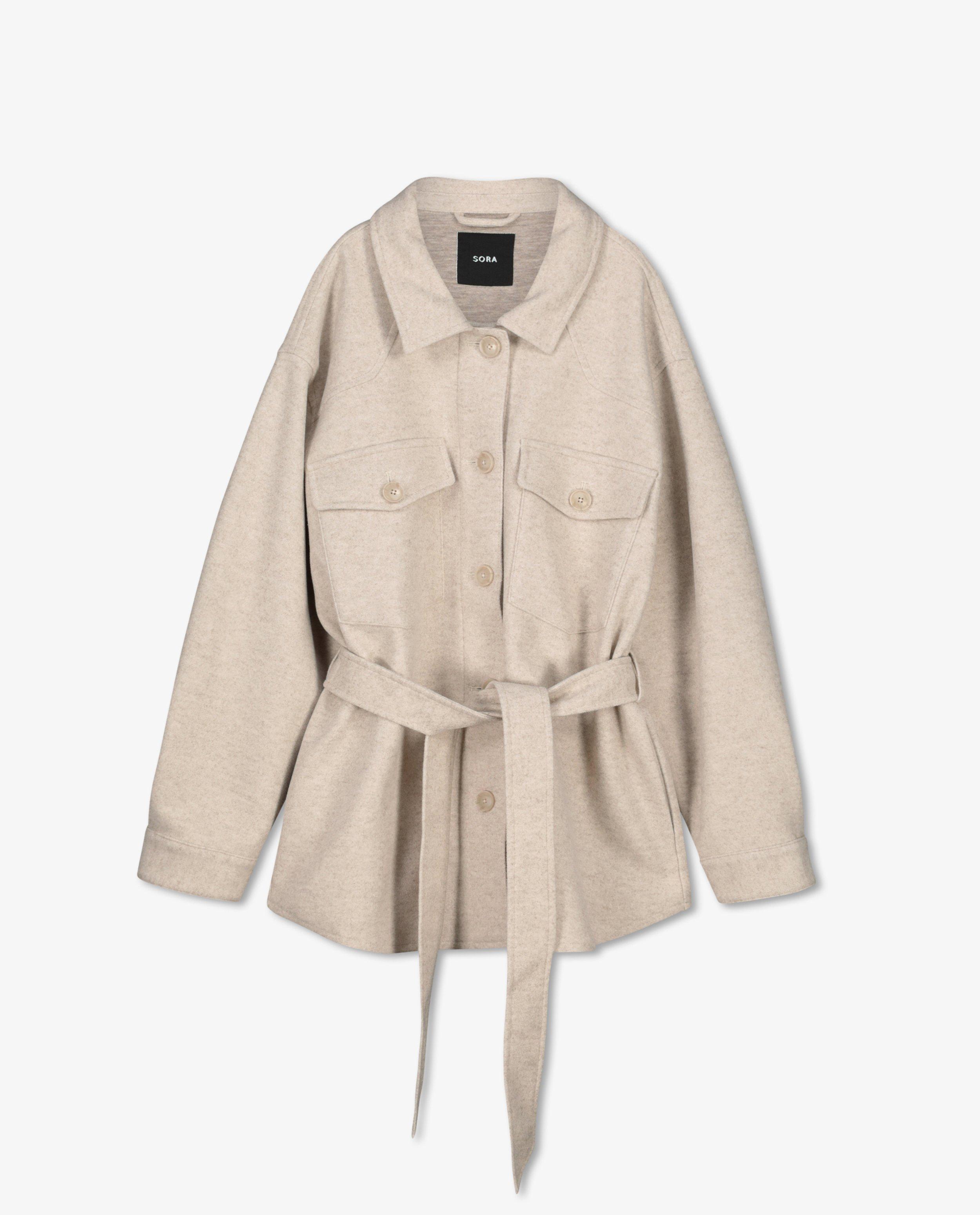 Manteaux d'hiver - Manteau gris en laine Sora