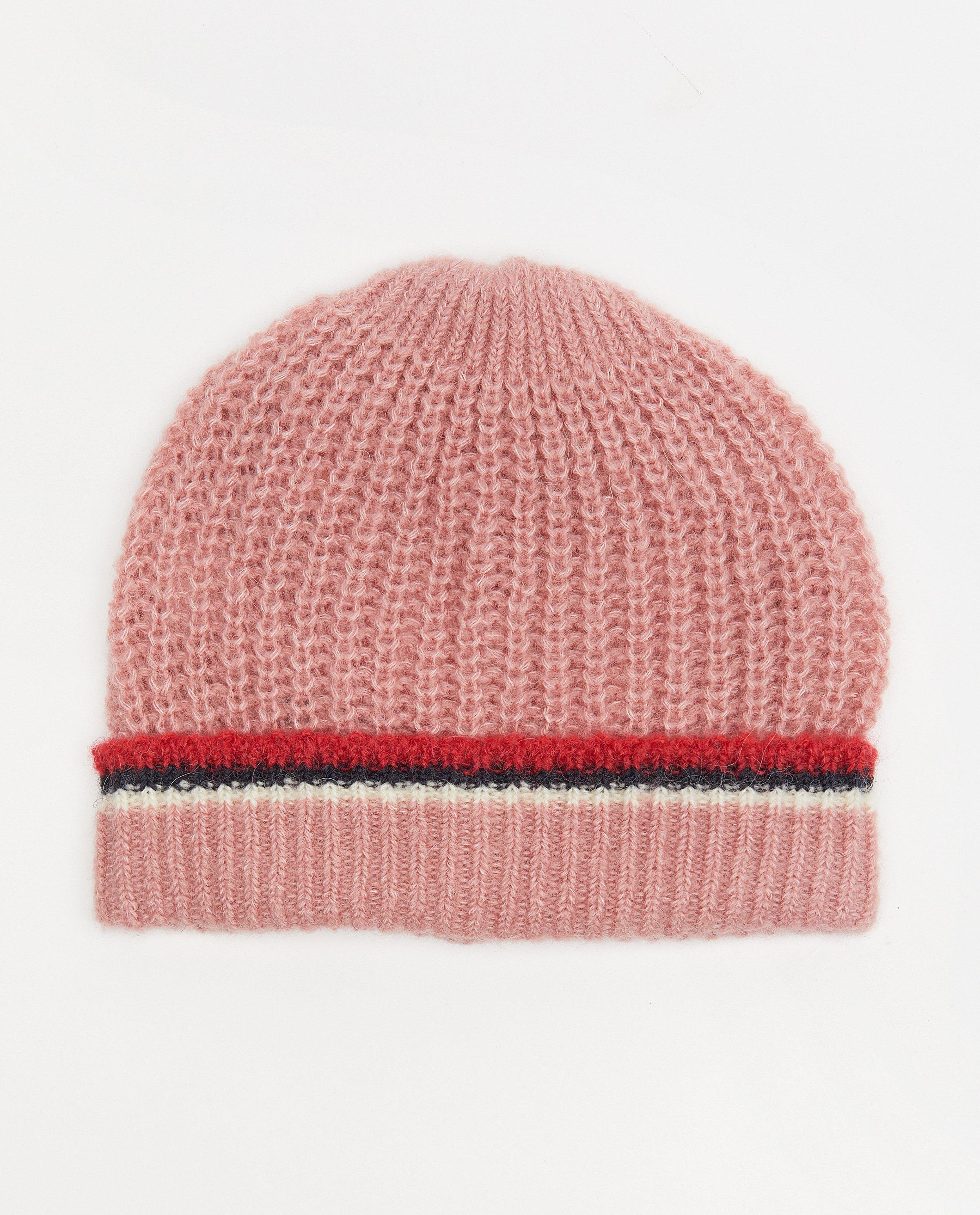 Roze muts met rib Samson en Marie - met gestreepte boord - Samson