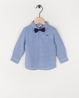 Chemise bleu clair avec un nœud Fête - premium - Cuddles and Smiles