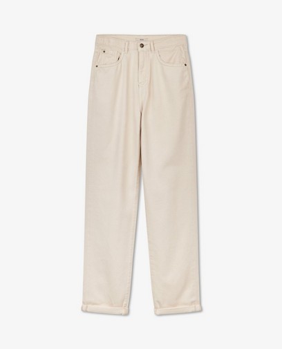 Beige 70's straight broek Dina Tersago Beige 70's straight broek Dina Tersago
