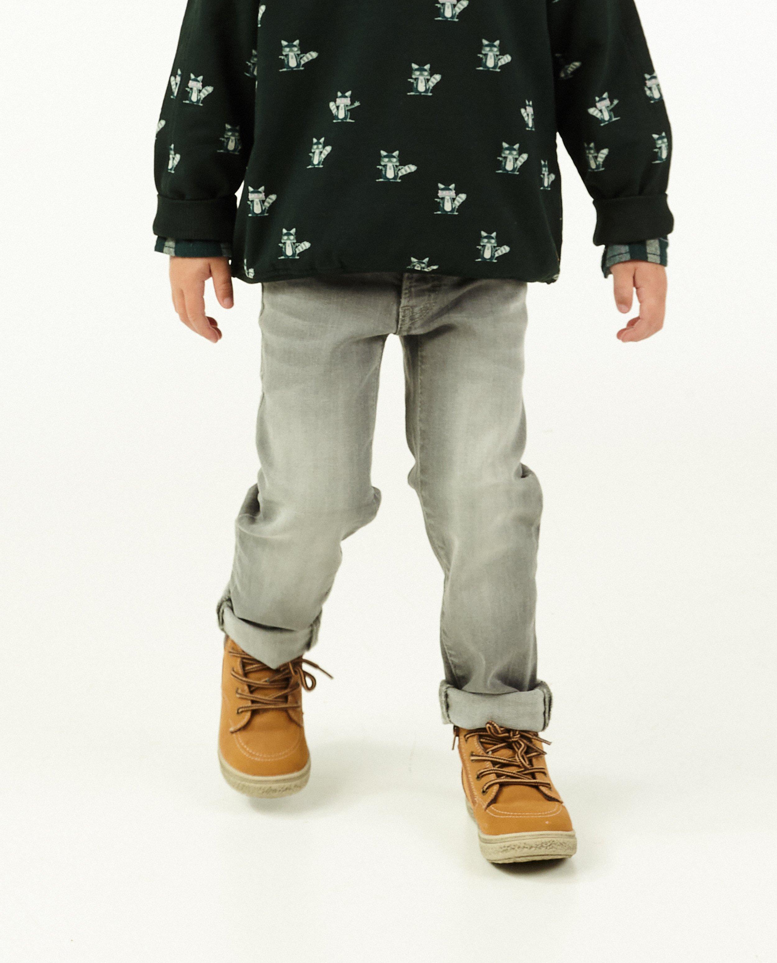 Jeans - Grijze straight jeans Jason Maya
