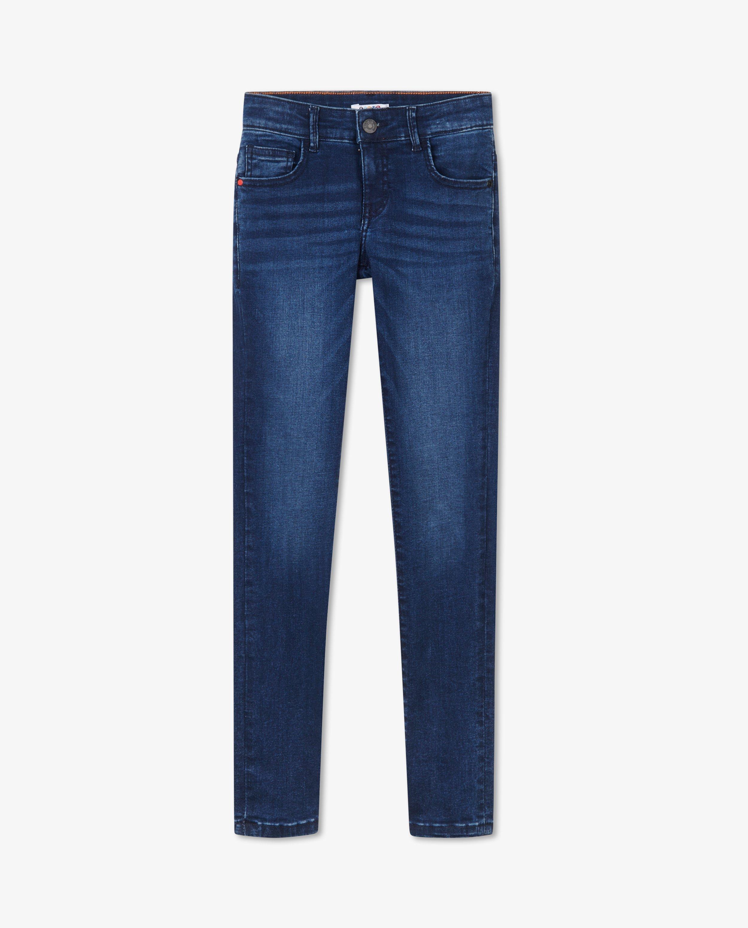 Jeans - Donkerblauwe super skinny Noah