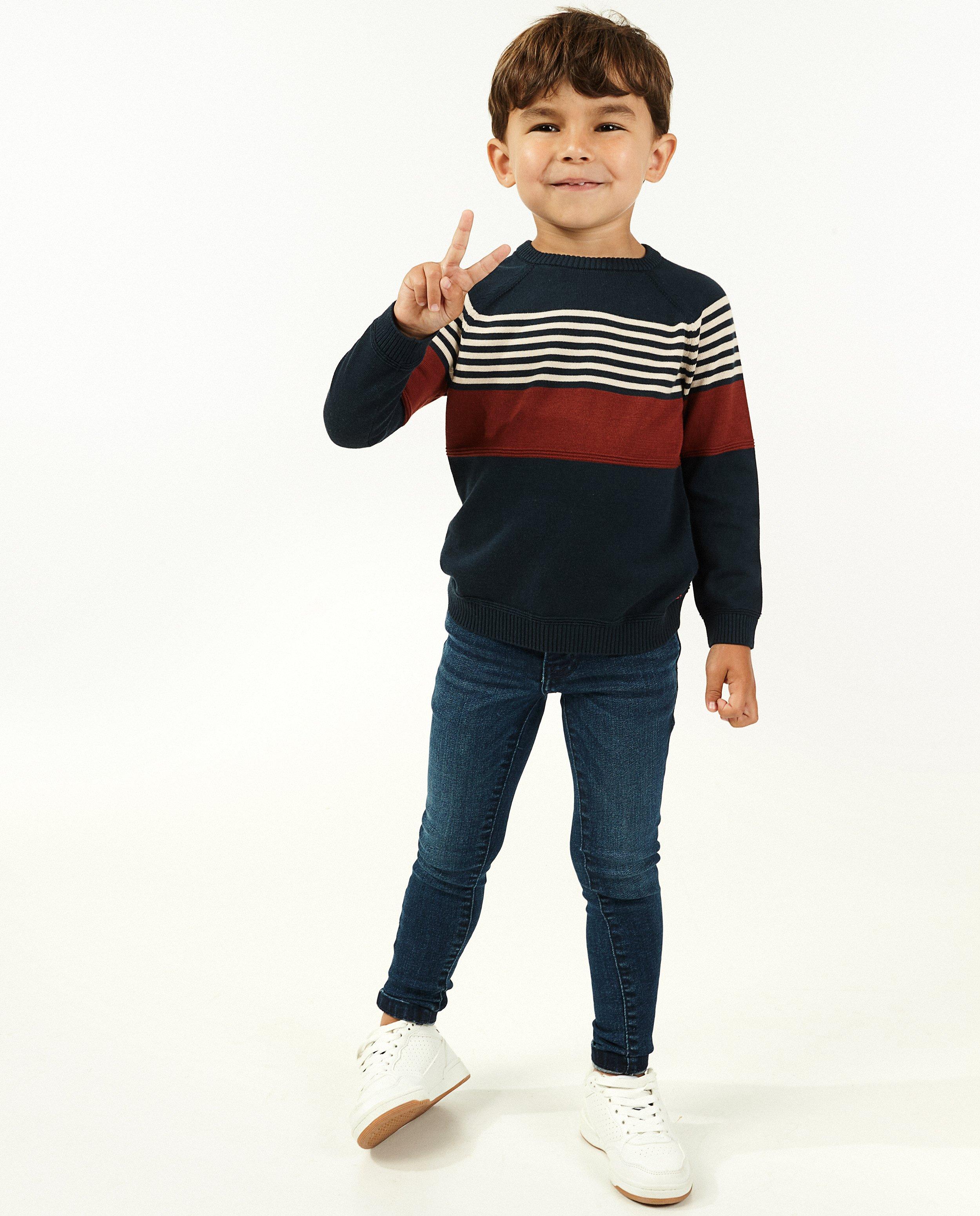 Donkerblauwe super skinny jeans Noah - stretch - Fish & Chips
