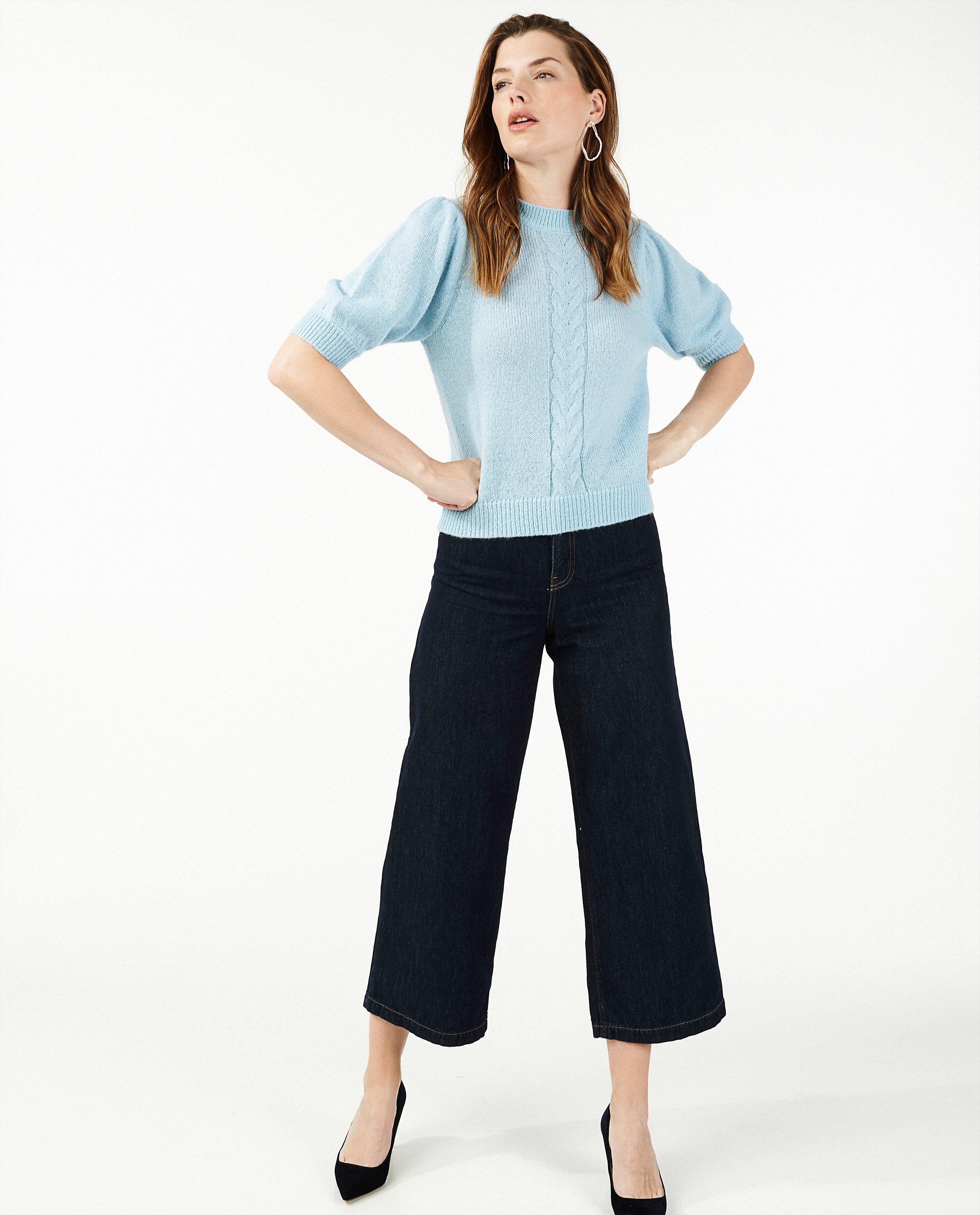 Pull à torsades en tricot Sora - avec 5 % de laine - Sora