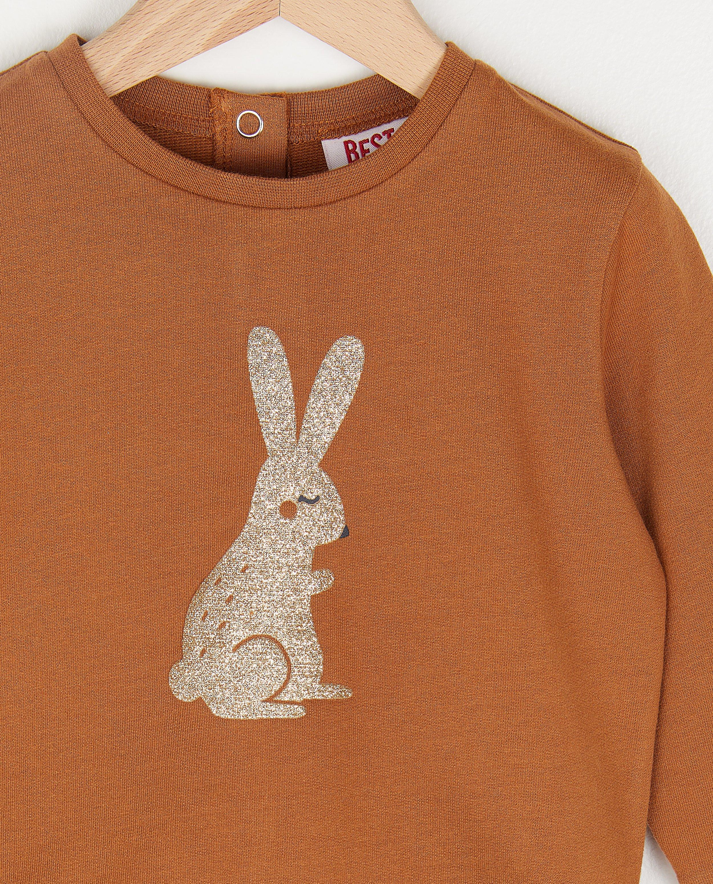 Sweaters - Offwhite sweater met glitter BESTies