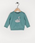 Blauwe sweater met glitter BESTies - dierenprint - Besties