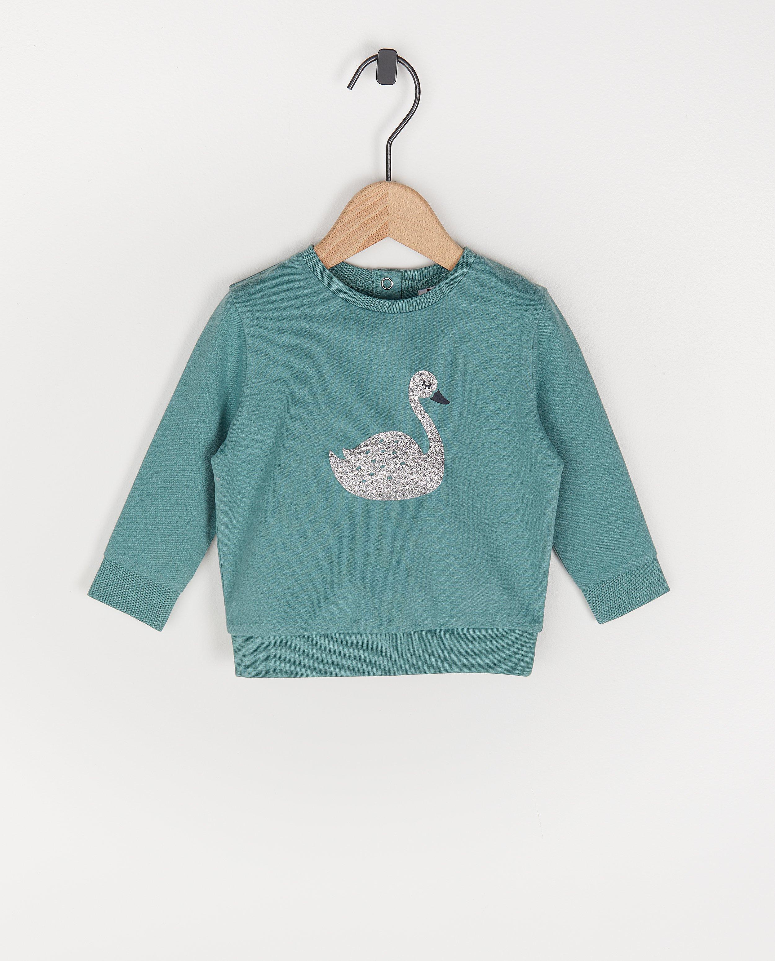 Sweat bleu à paillettes BESTies - imprimé animal - Besties