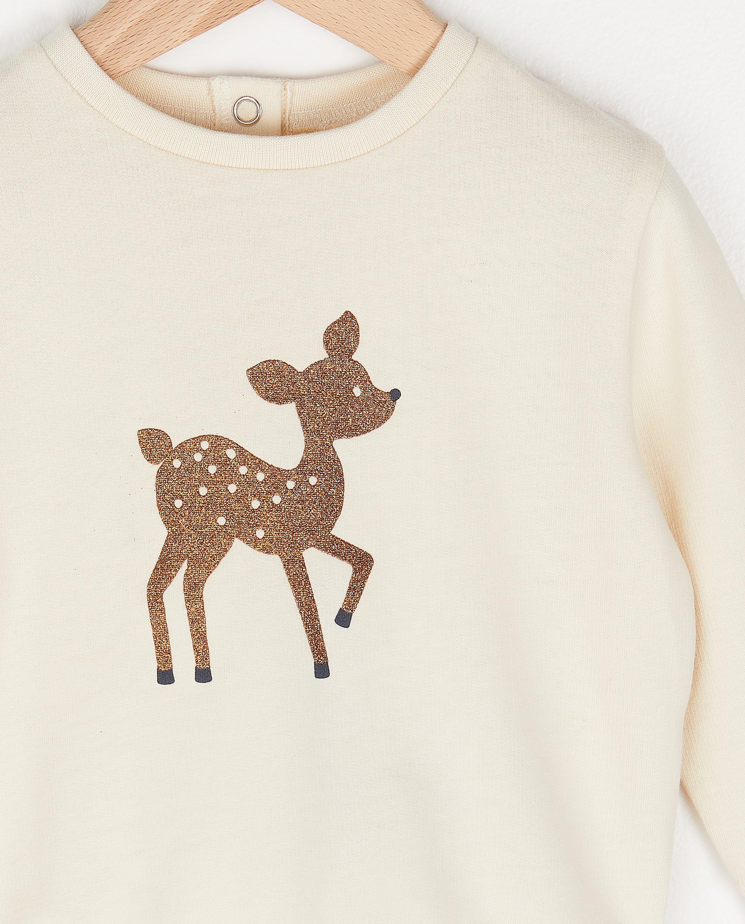 Sweaters - Offwhite sweater met glitter BESTies