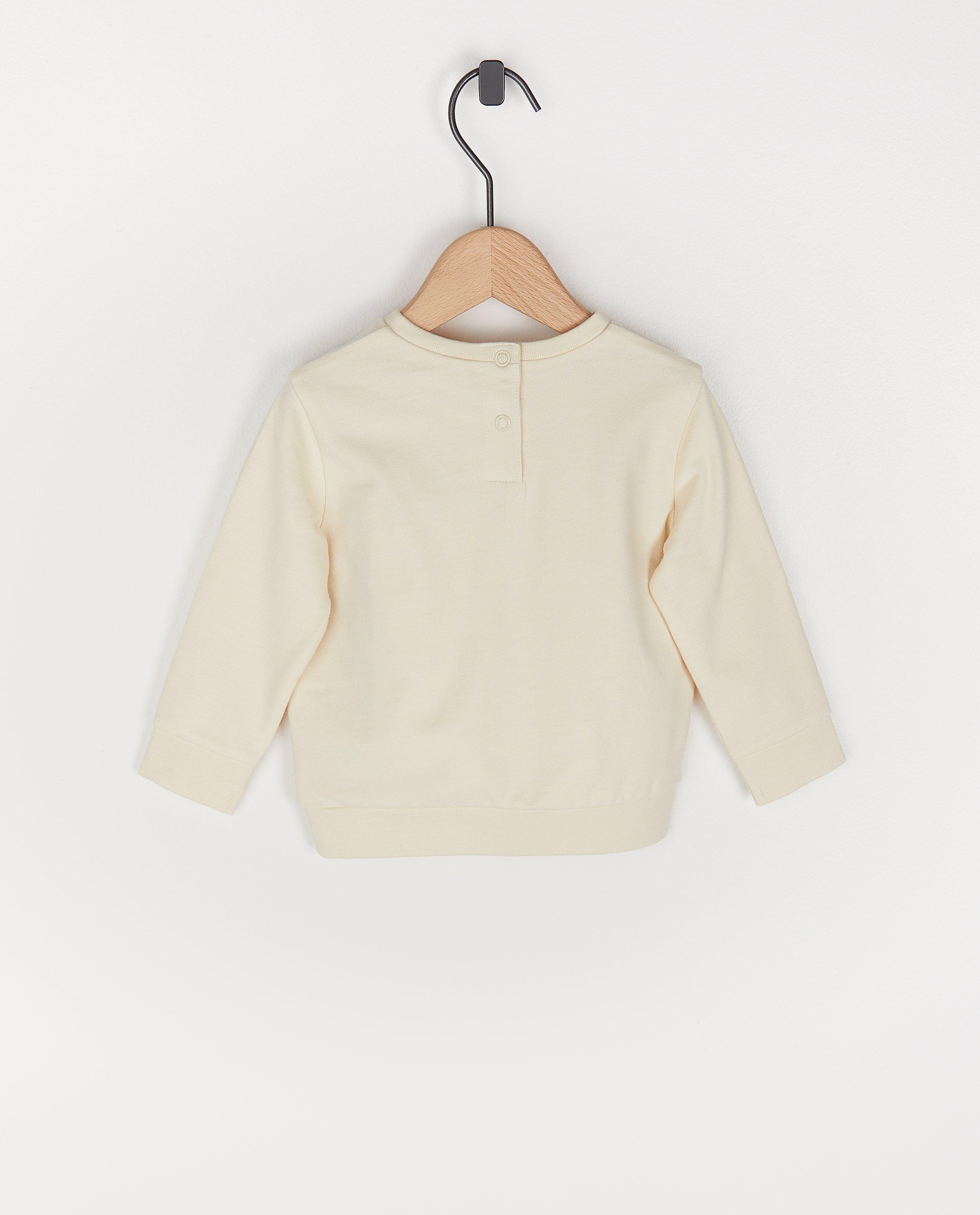 Sweaters - Offwhite sweater met glitter BESTies