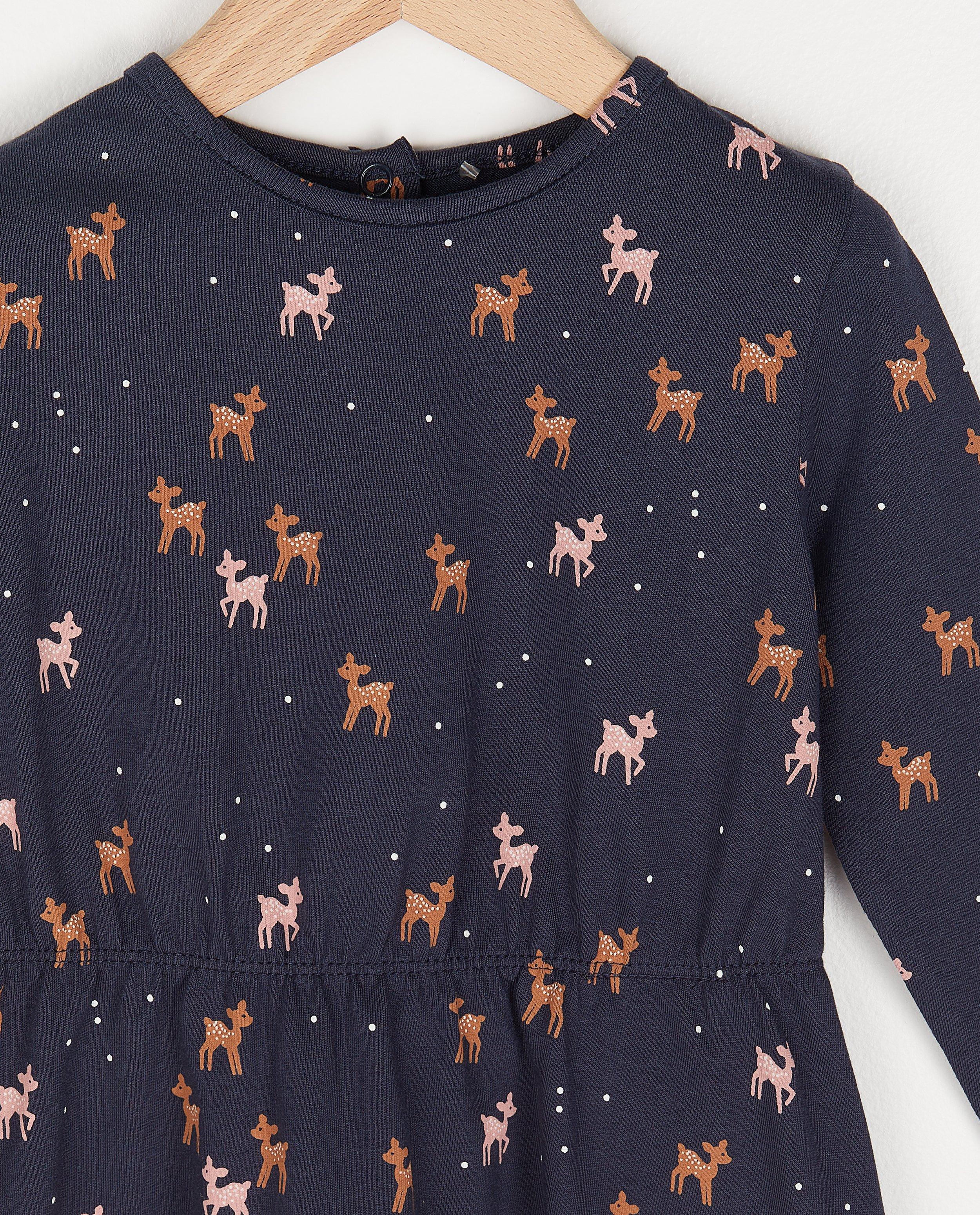 Kleedjes - Beige jurk met print BESTies