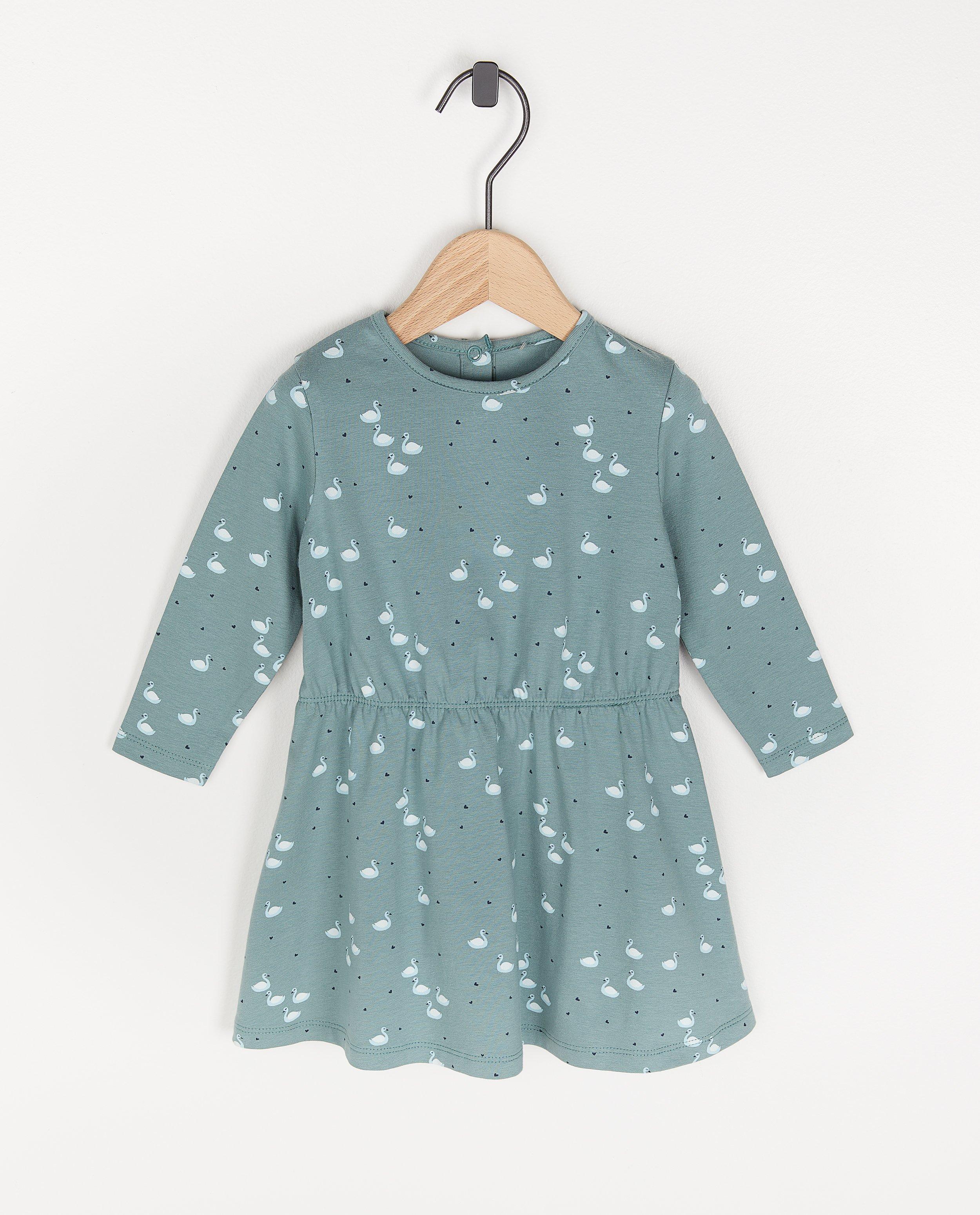 Blauwe jurk met print BESTies - allover - Besties