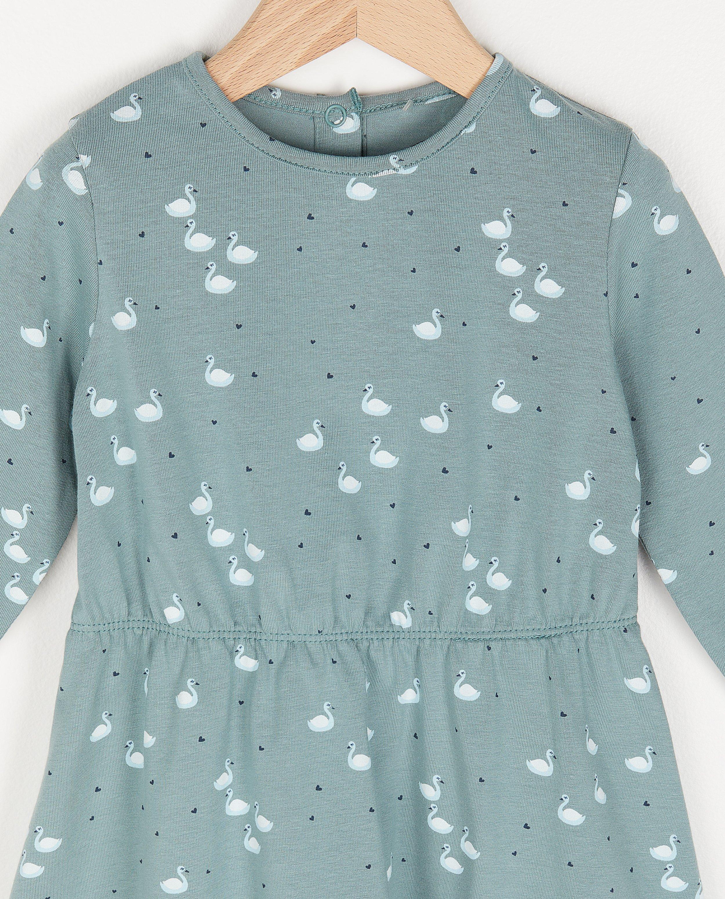Kleedjes - Beige jurk met print BESTies
