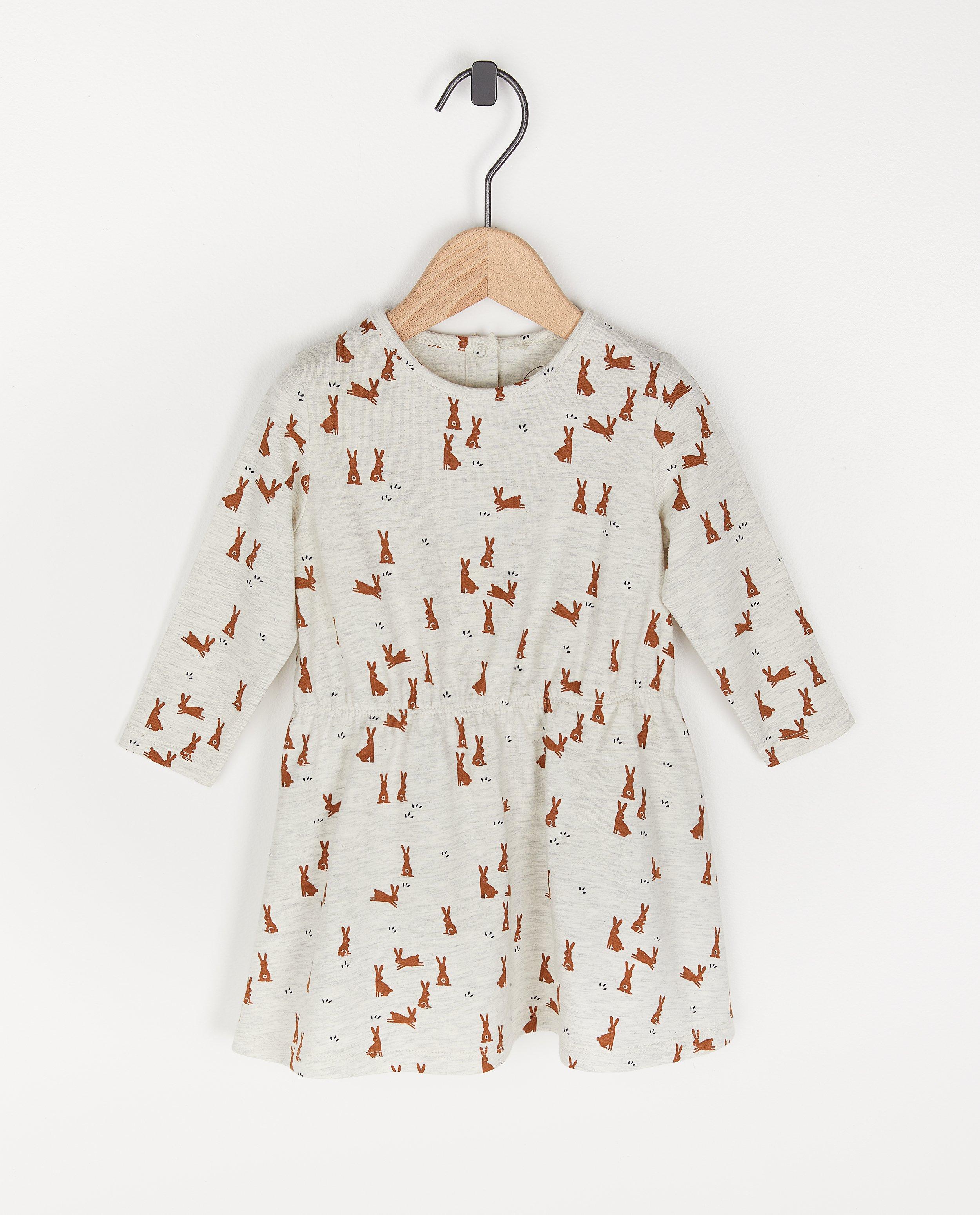 Beige jurk met print BESTies - allover - Besties