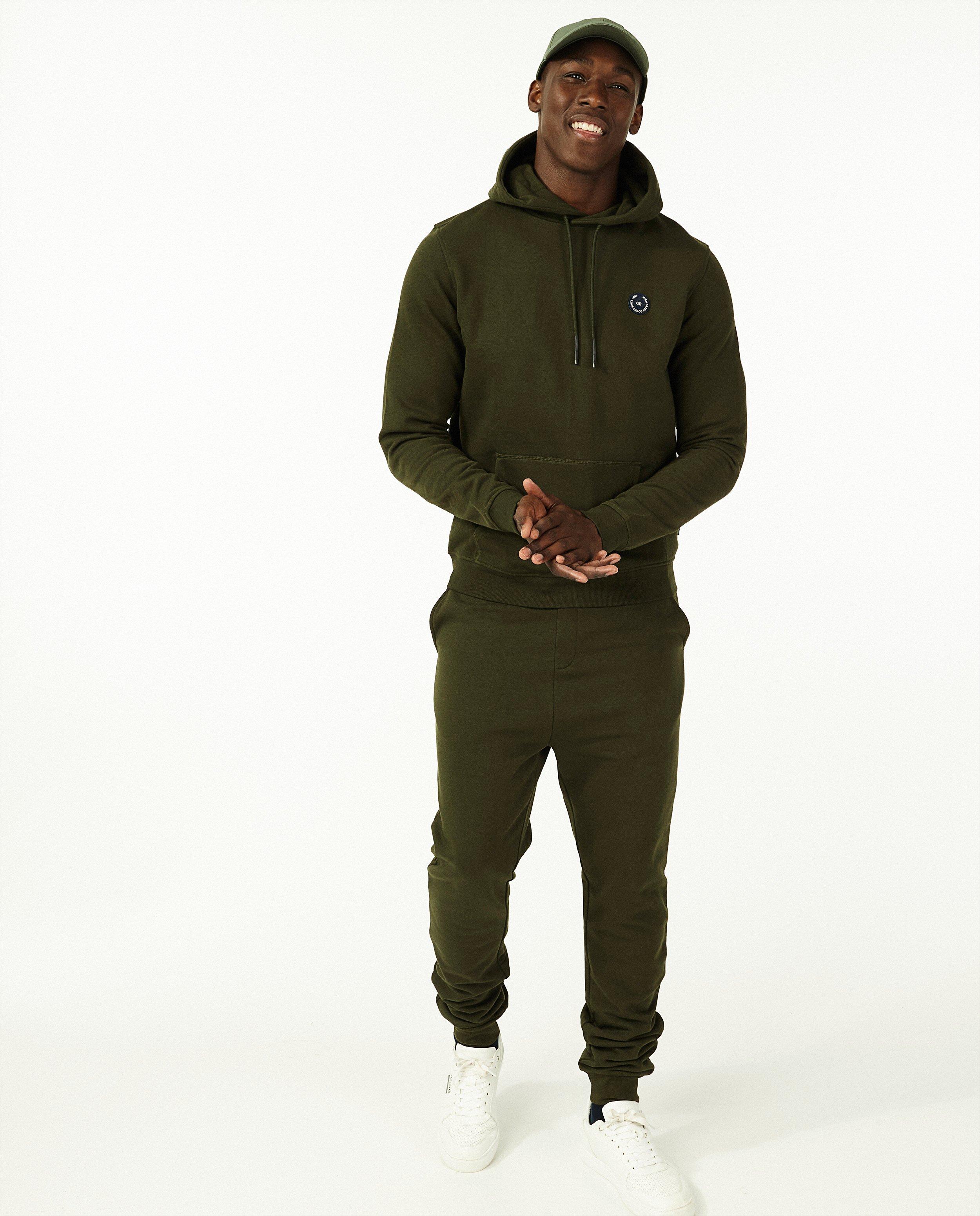 Donkergroene jogger - met fleece - Quarterback