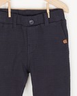 Pantalons - Pantalon bleu à motif gaufré Fête