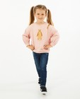 Lichtroze sweater met print BESTies - null - Besties