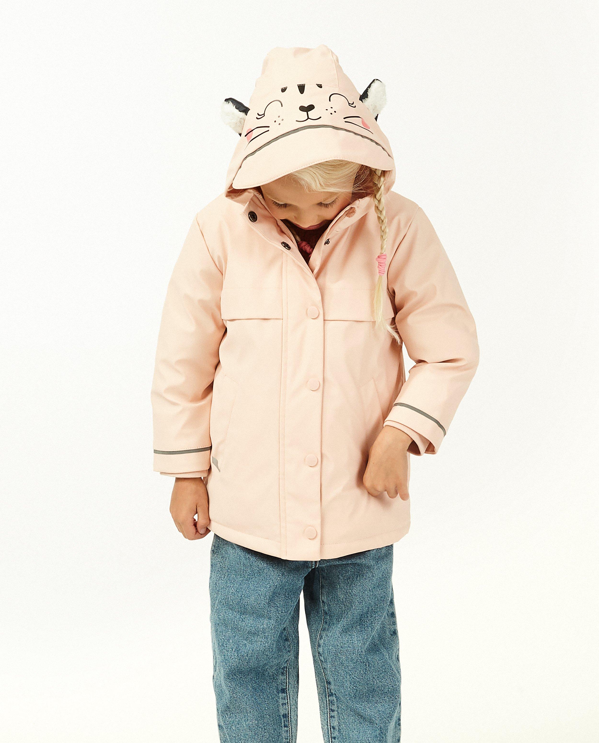 Teddys - Veste caoutchoutée rose à imprimé à chats