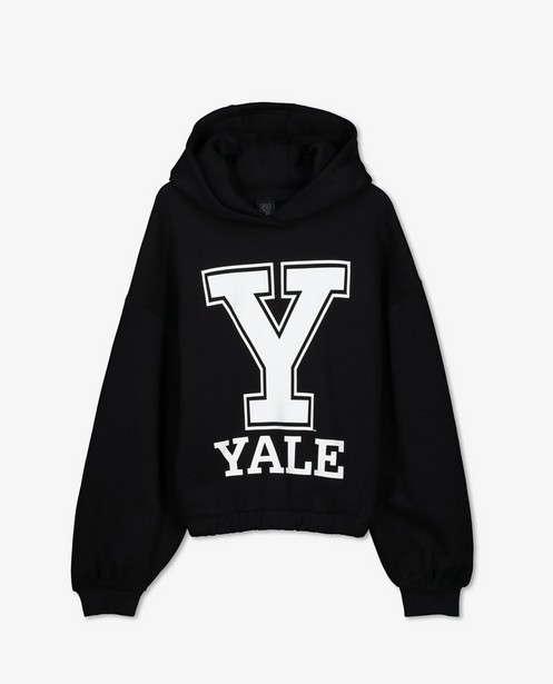Sweaters - Zwarte Yale-hoodie met print