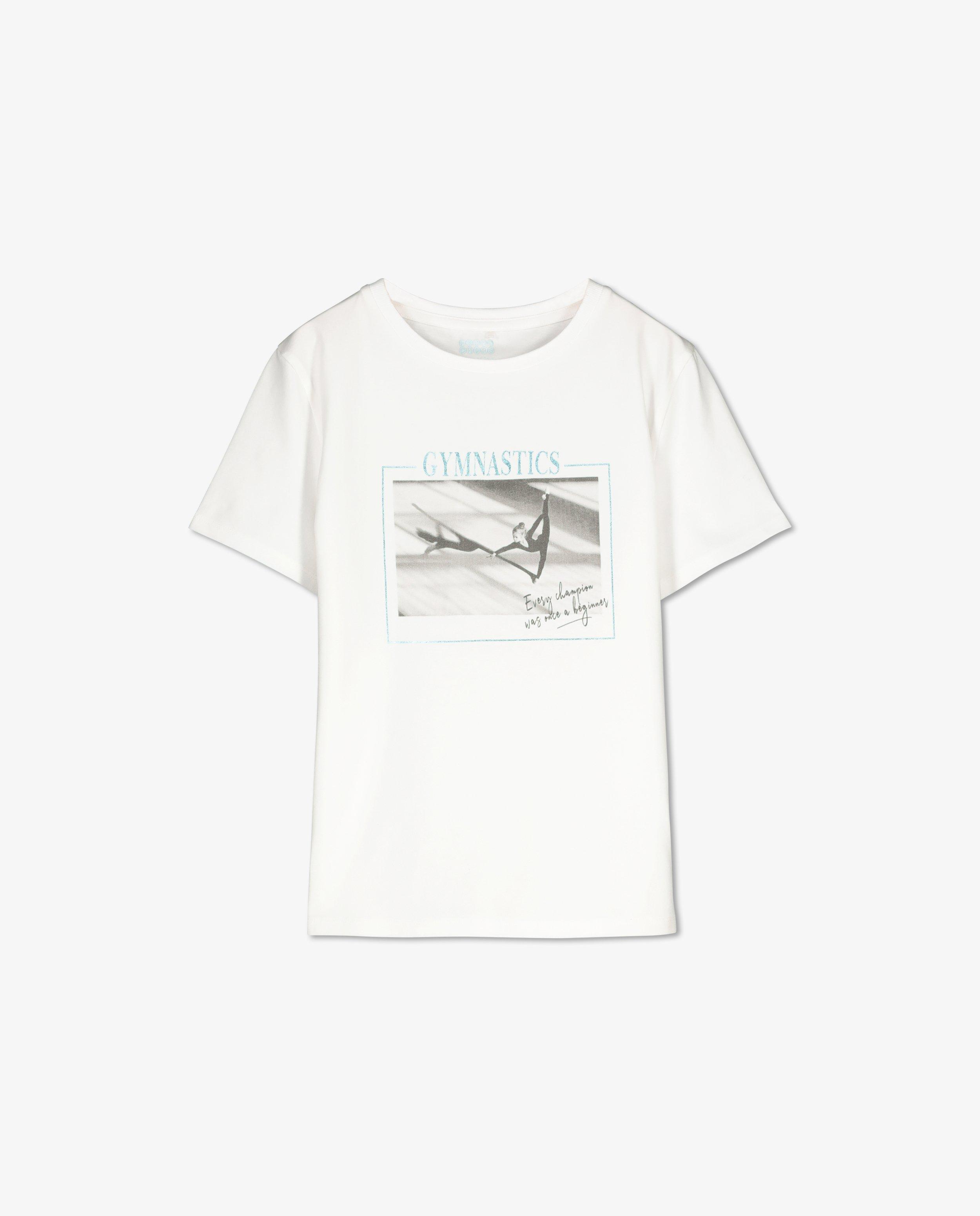 T-shirts - Biokatoenen T-shirt met print